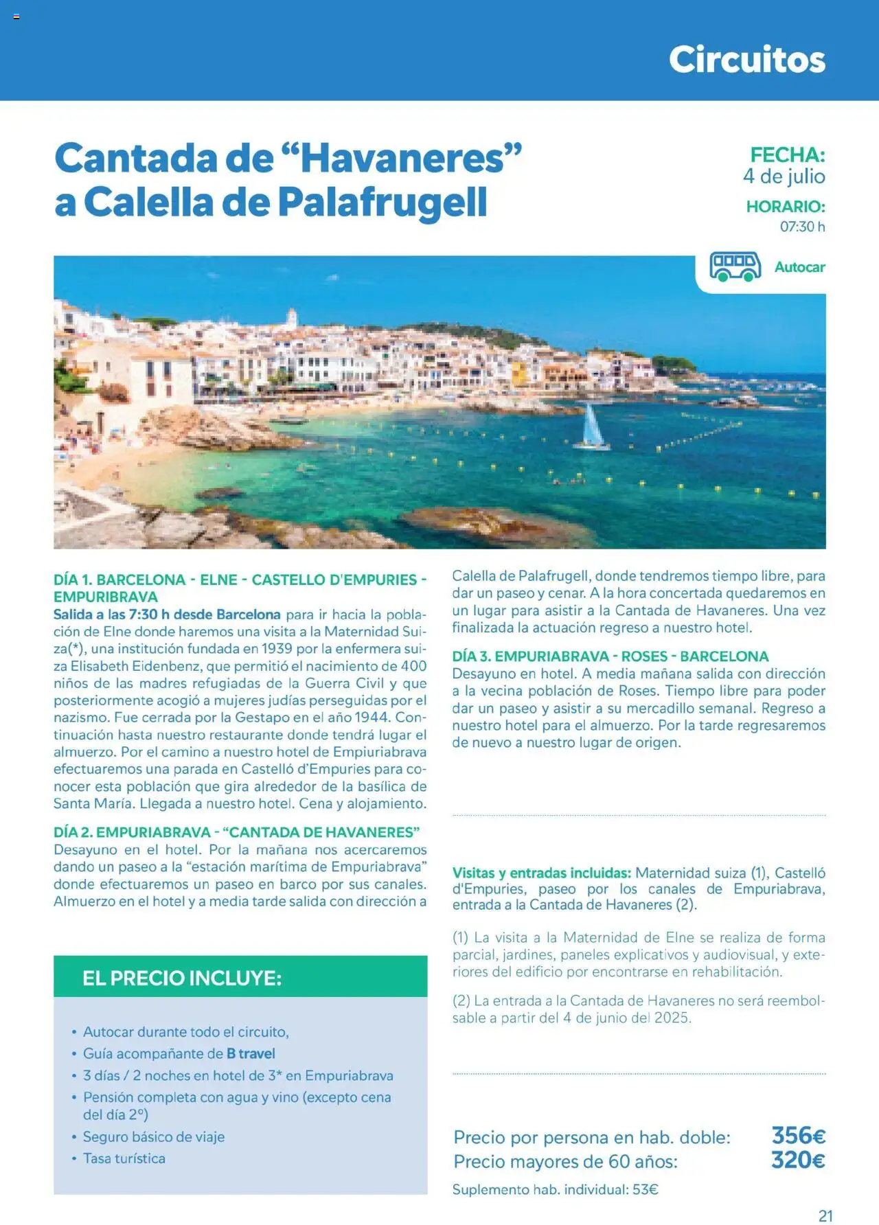 B the travel brand Viatges i Excursions │ válido desde el 01.05.2025 | Página: 21 | Productos: Vino