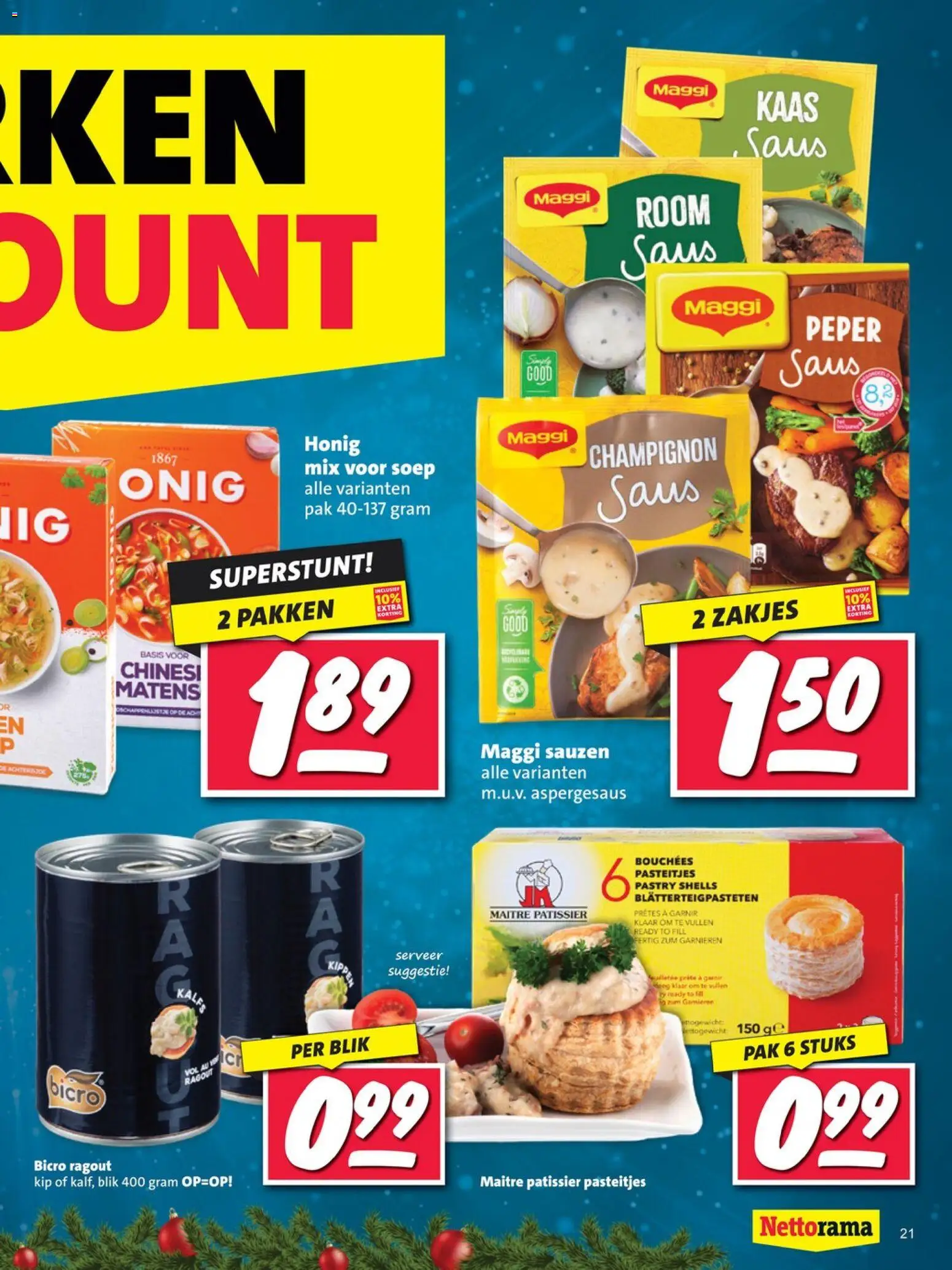 {H1} | Pagina: 21 | Producten: Kaas, Room, Saus, Kip