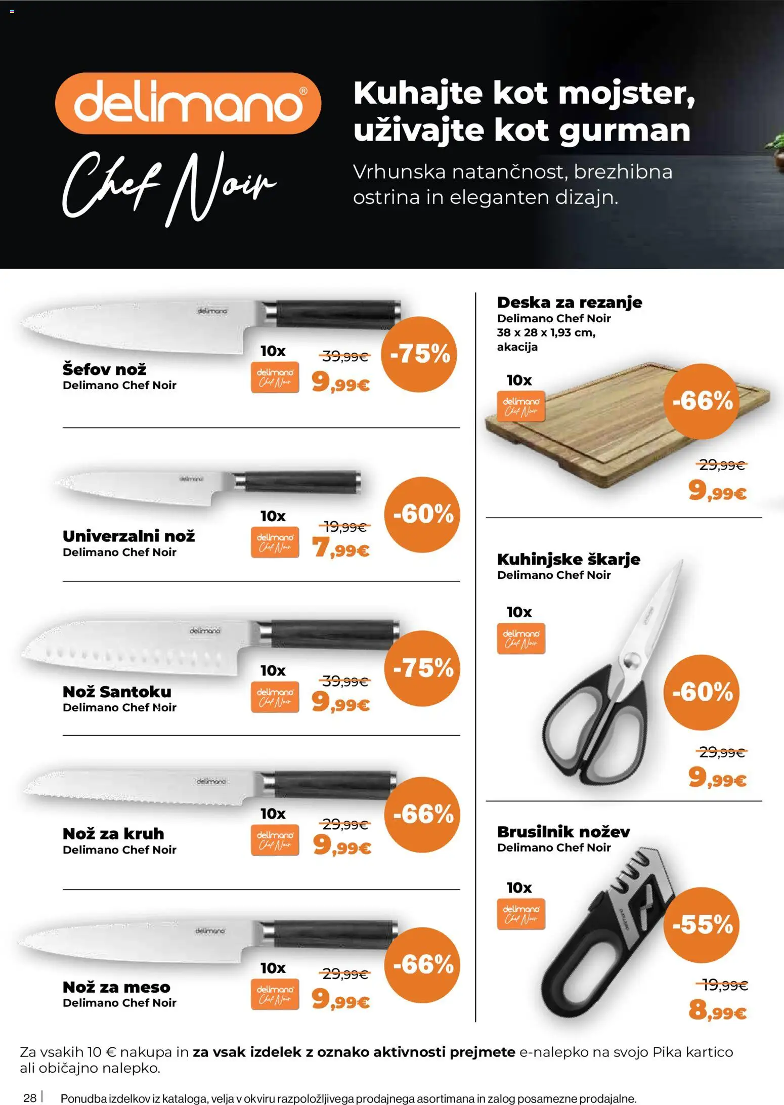 Novi Mercator katalog ponudbe – veljaven od 05.03.2026 | Stran: 28 | Izdelki: Nož, Kruh, Brusilnik