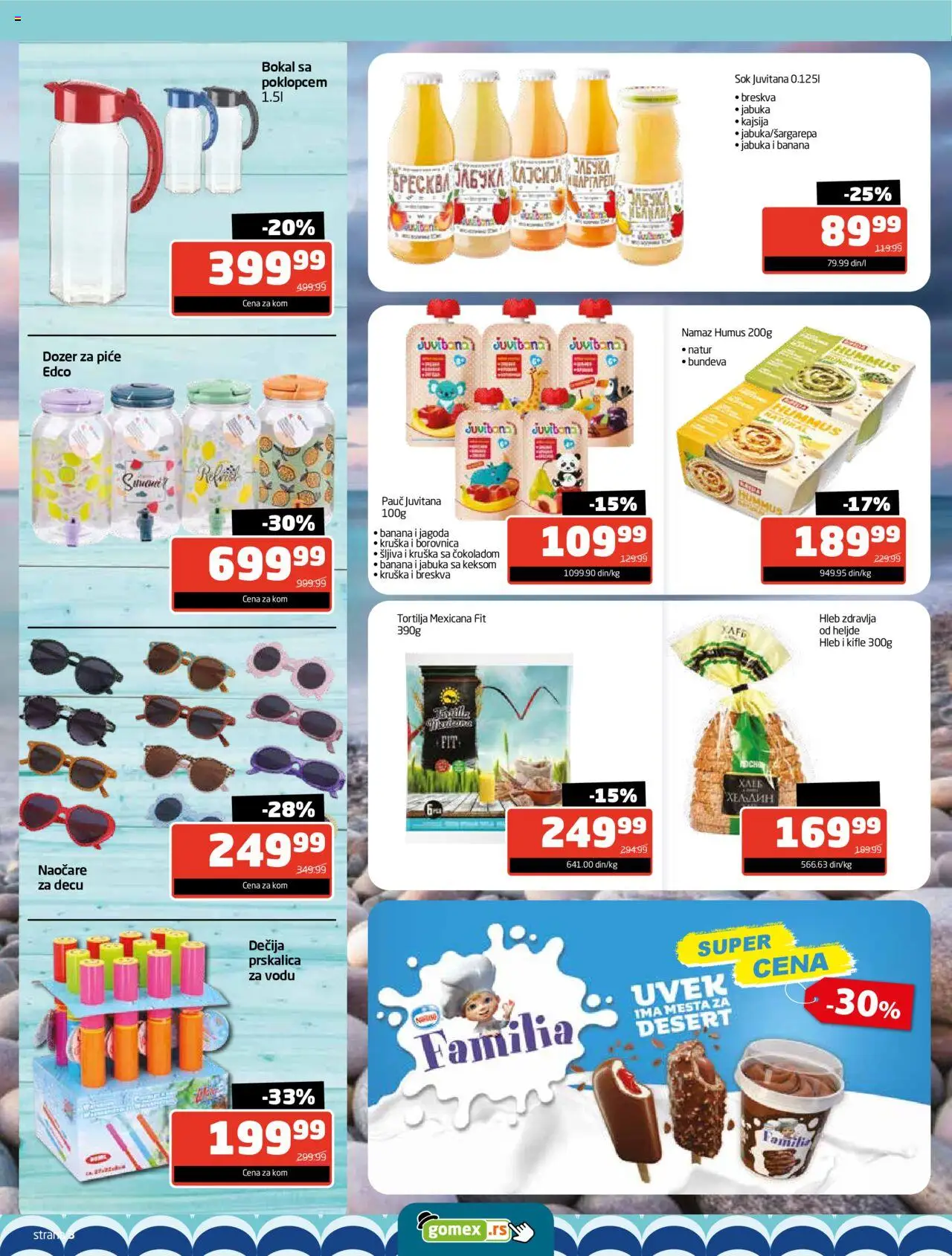 Gomex katalog - važi od 09.06.2025 | Strana: 3 | Proizvode: Jagoda, Borovnica, Hleb, Breskva
