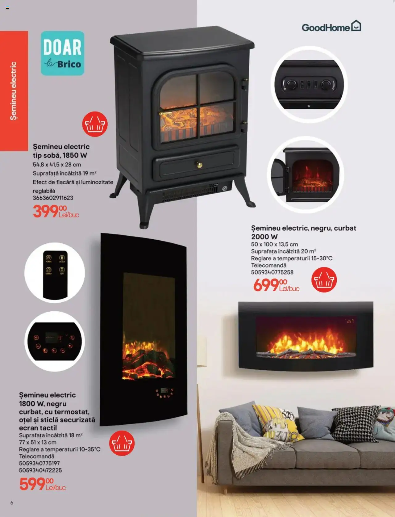Brico Depot catalog - Încălzire – valabil de la 01.11.2024 | Pagină: 6 | Produse: Șemineu