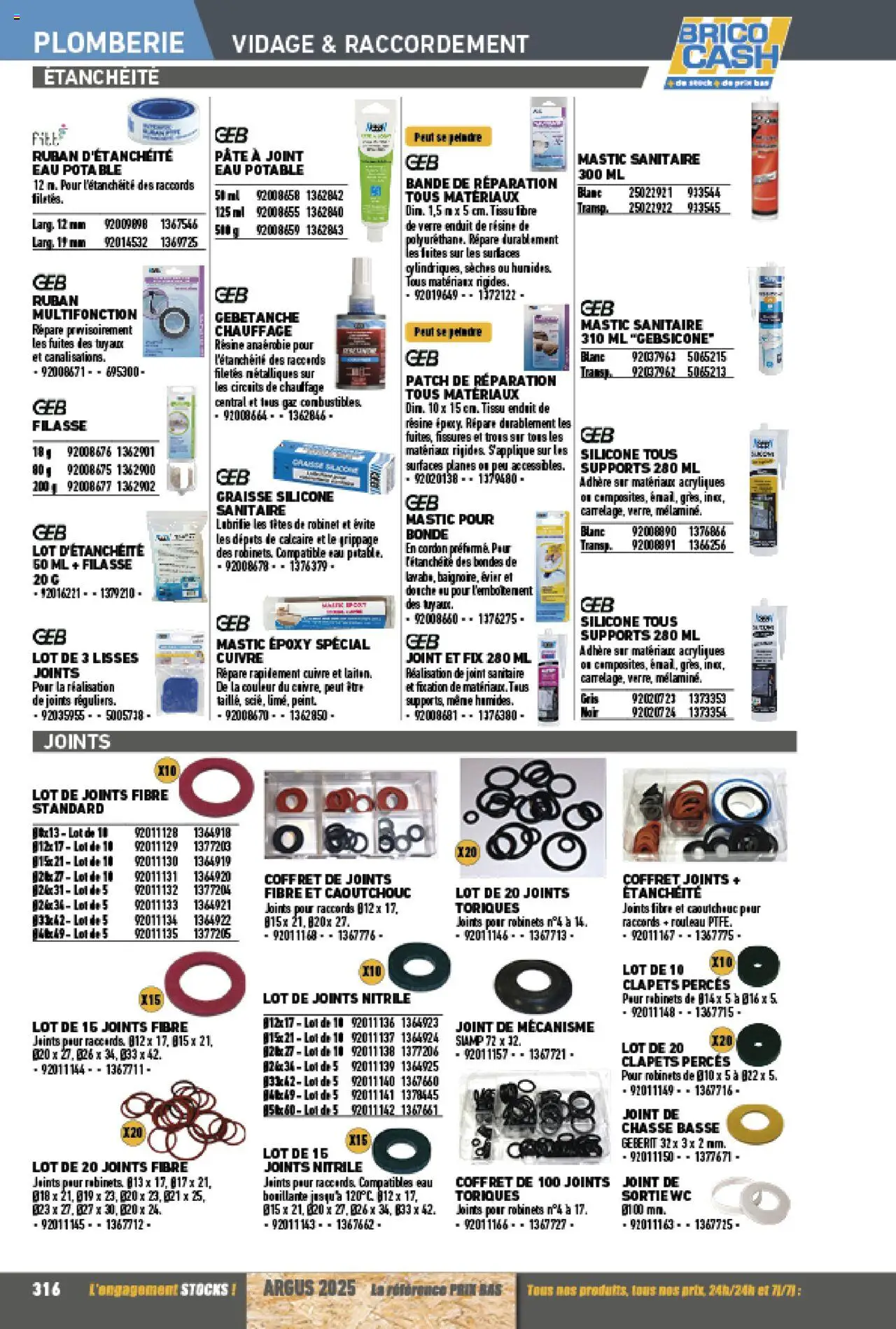 {H1} | Page: 316 | Produits: Robinet, Rouleau, Douche