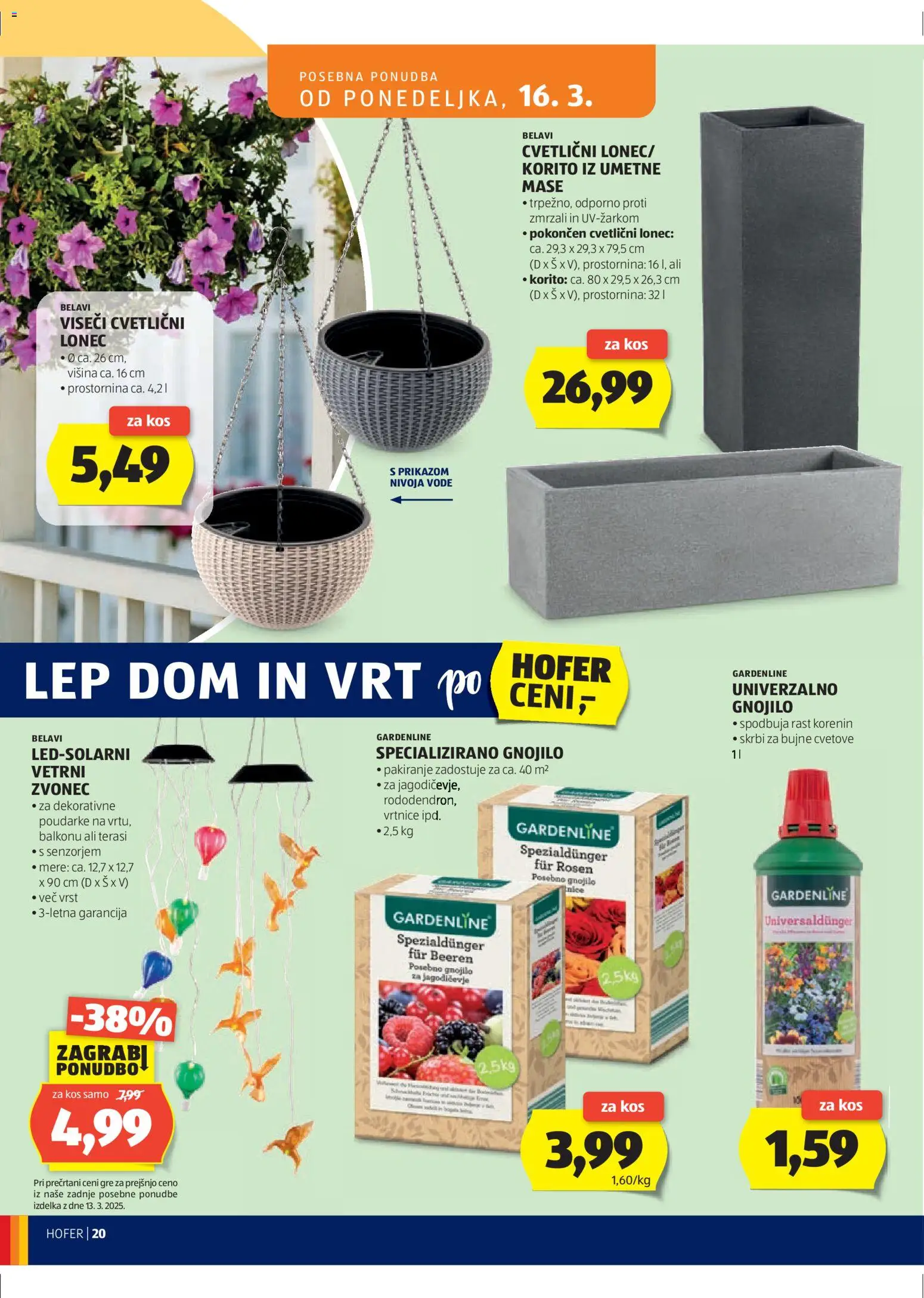 Hofer SI katalog | vrijedi od 11.03.2026 | Stranica: 20