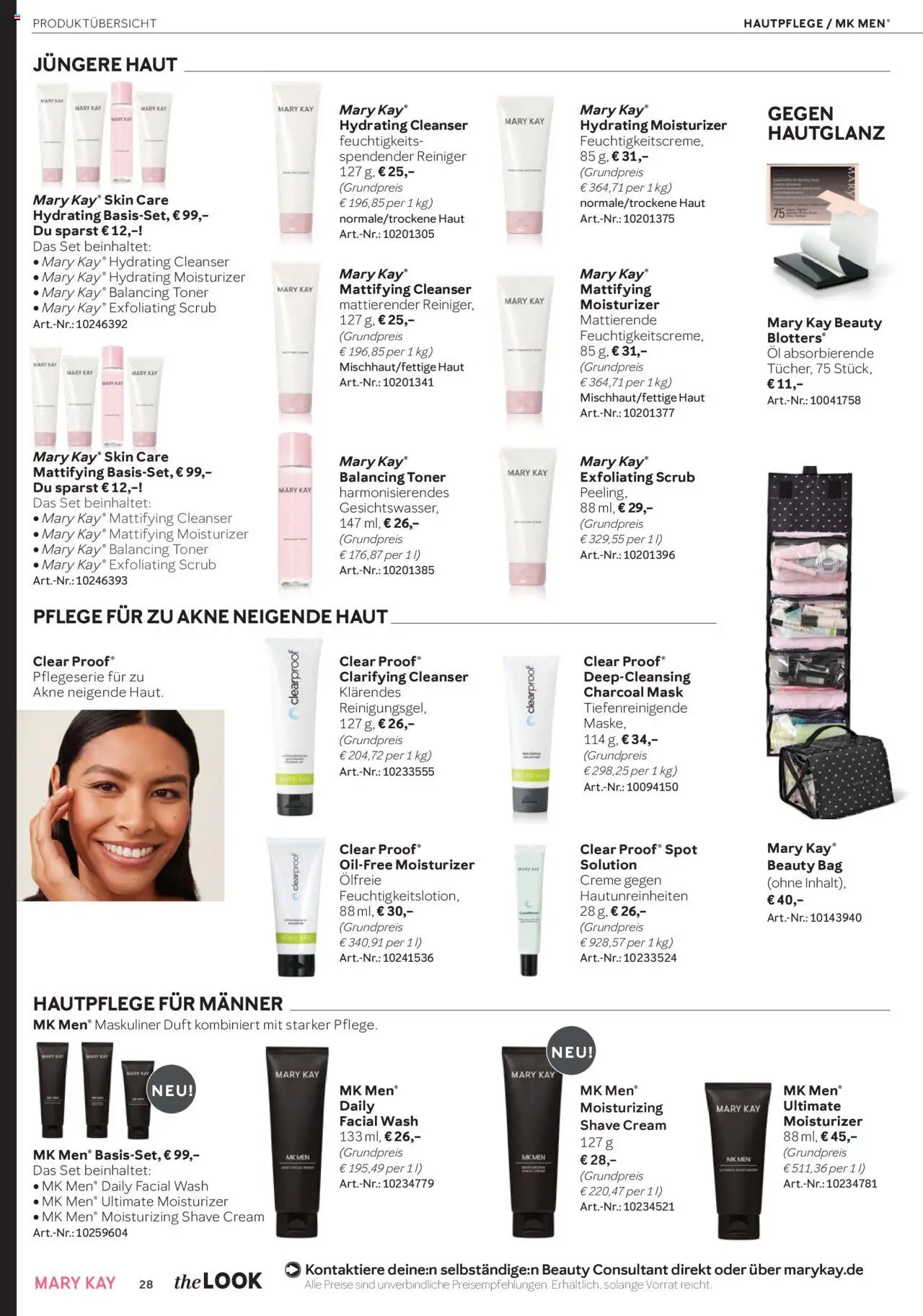 Mary Kay Katalog – gültig ab 15.10.2025 | Seite: 28 | Produkte: Toner, Öl, Duft, Creme