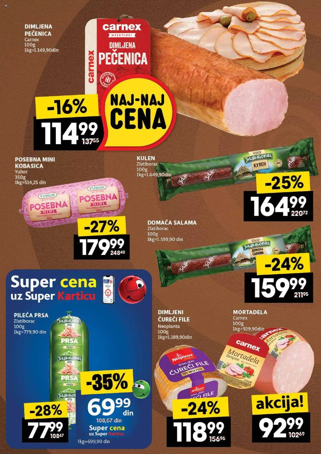 Idea katalog - važi od 16.10.2025 | Strana: 6 | Proizvode: Kulen, Salama, Kobasica, Pečenica