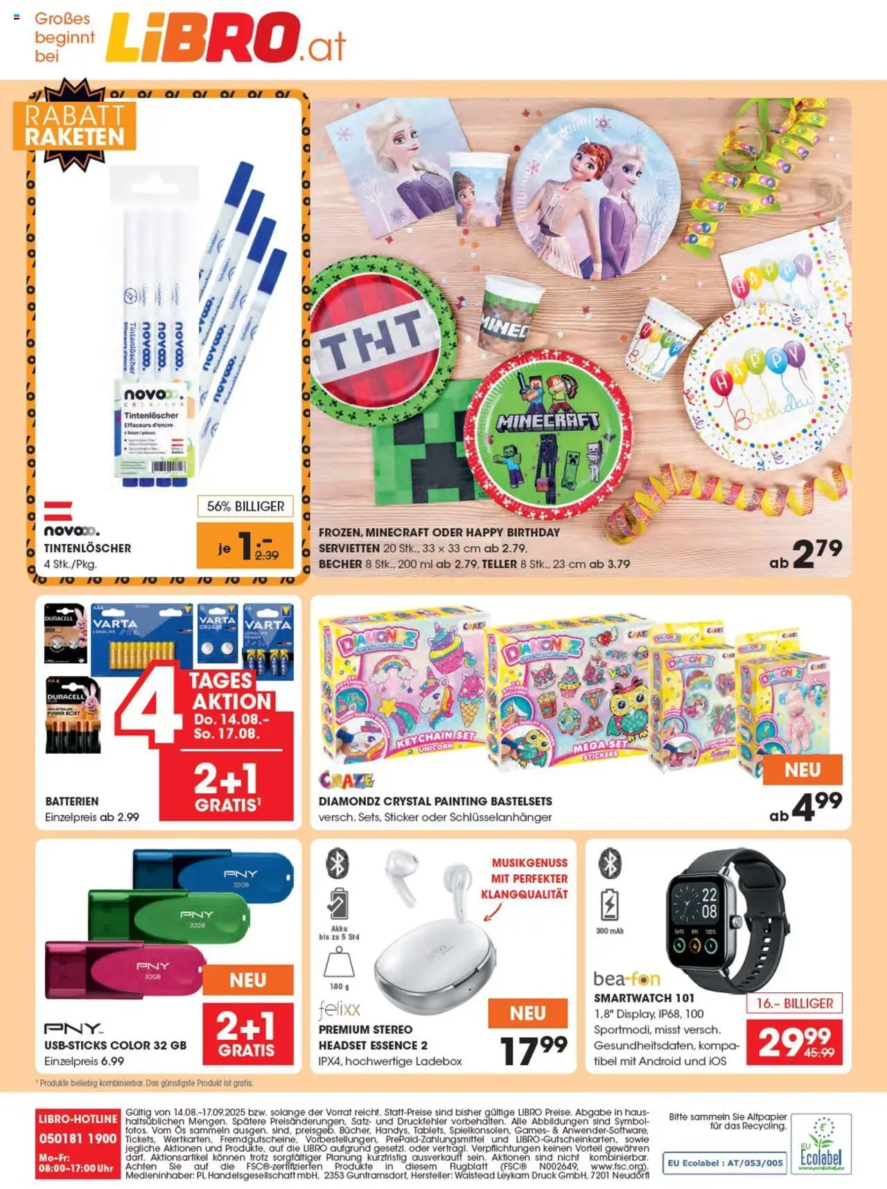 Libro Flugblatt gültig ab 14.08.2025 | Seite: 20 | Produkte: Uhr, Smartwatch