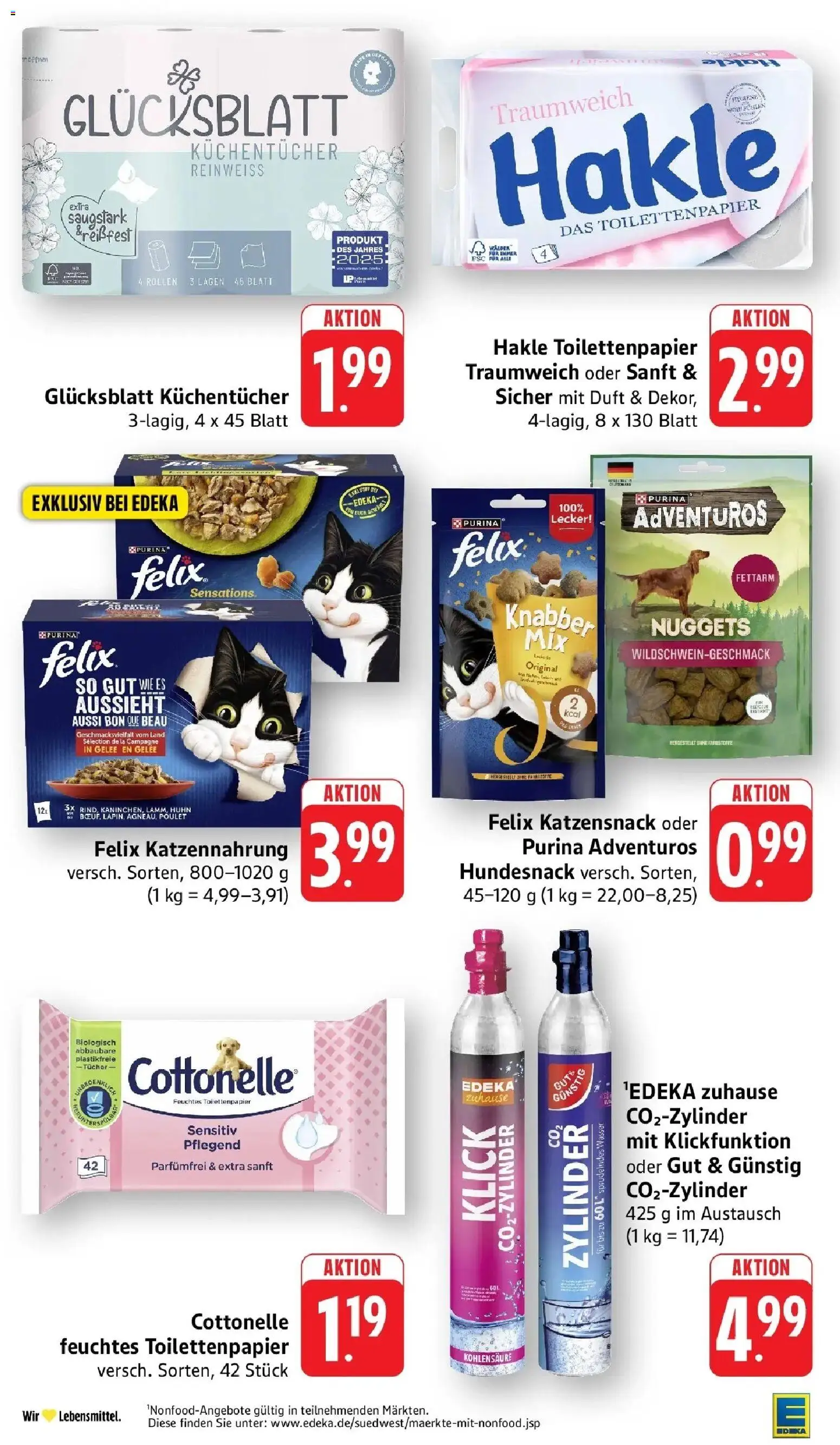 E center Prospekt Villingen-Schwenningen	 – gültig ab 05.04.2026 | Seite: 39 | Produkte: Duft, Wasser, Toilettenpapier, Feuchtes Toilettenpapier