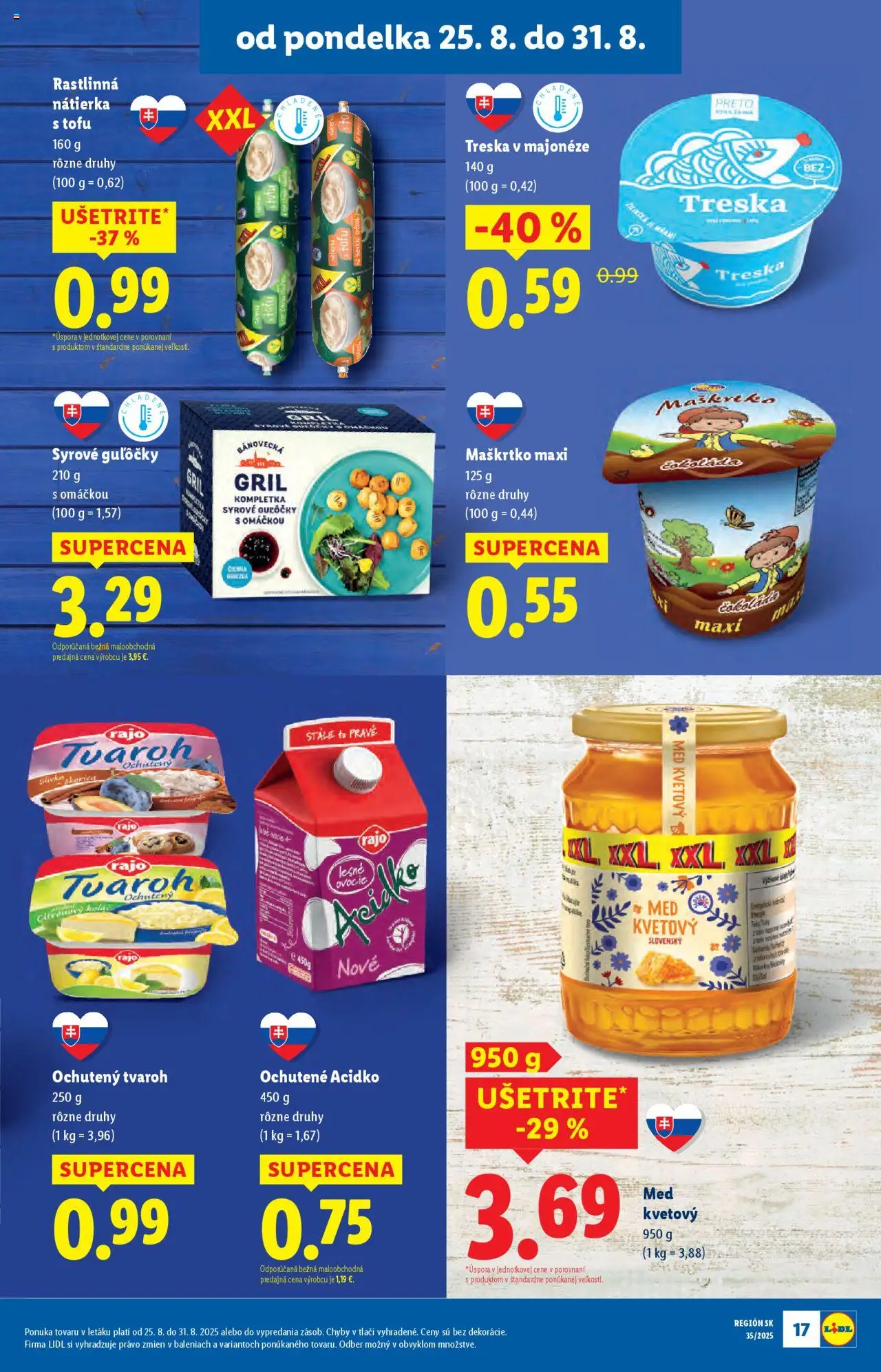Lidl leták │ platný od 25.08.2025 | Strana: 23 | Produkty: Gril, Tofu, Treska