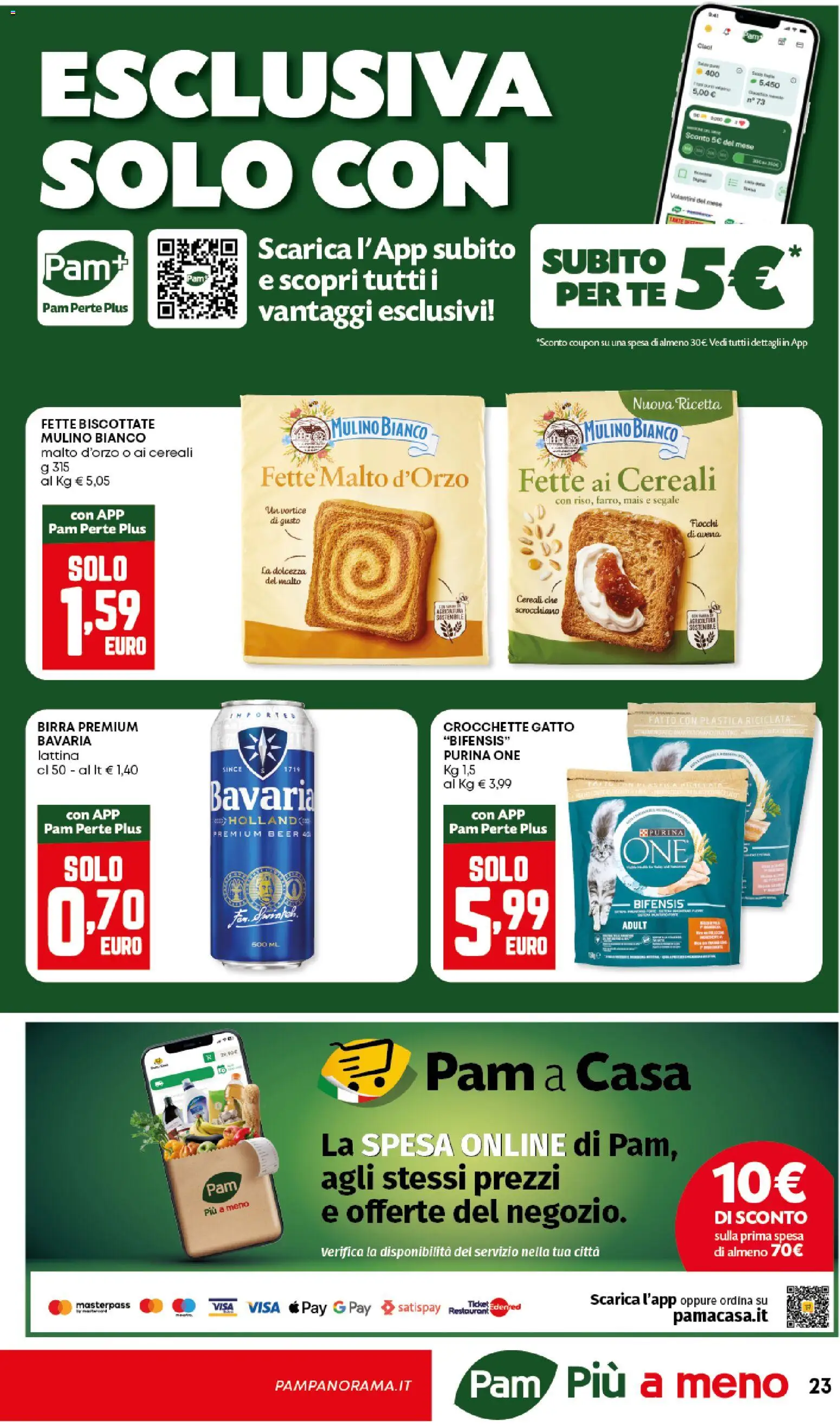 Volantino Panorama del 23.10.2025 | Pagina: 23 | Prodotti: Cereali, Crocchette, Crocchette gatto, Mais