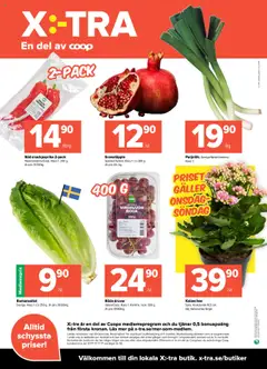 Coop X:-TRA reklamblad aktuell från 08.09.2025 | Sida: 4 | Produkter: Vindruvor, Galler