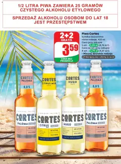 Piwo Cortes, butelka bezzwrotna różne rodzaje, 410 ml od 10.09.2025 | Strona: 50