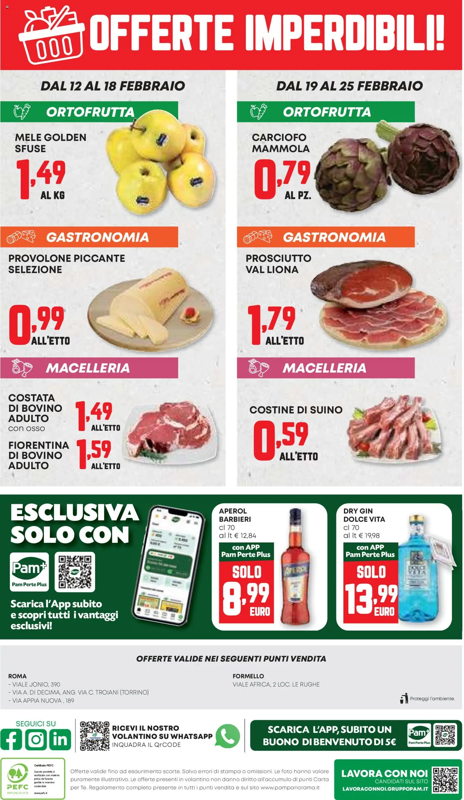 Volantino PAM del 12.02.2026 | Pagina: 20 | Prodotti: Bovino, Mele, Suino, Prosciutto