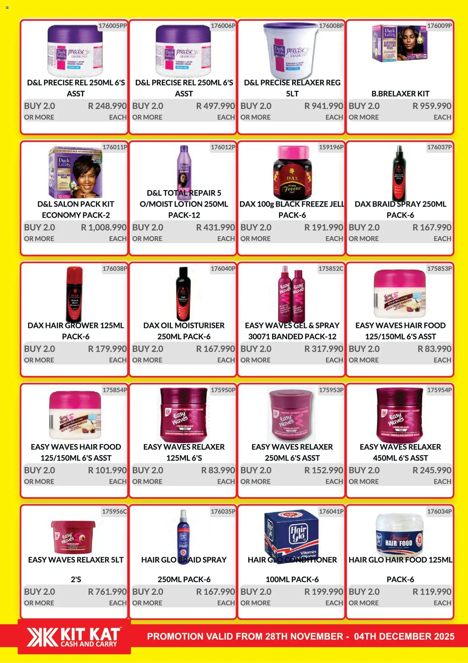 New KIT KAT Cash & Carry catalogue – valid from 28.11.2025 | Page: 17 | Products: Butter, Conditioner, Cream, Relaxer