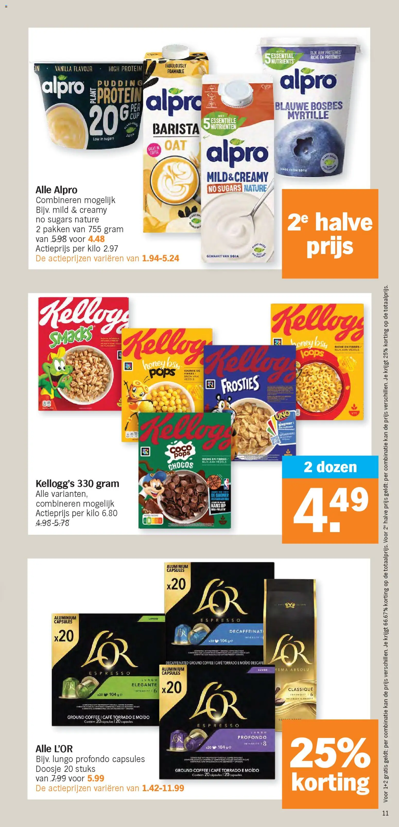 {H1} | Pagina: 11 | Producten: Pudding, Kan