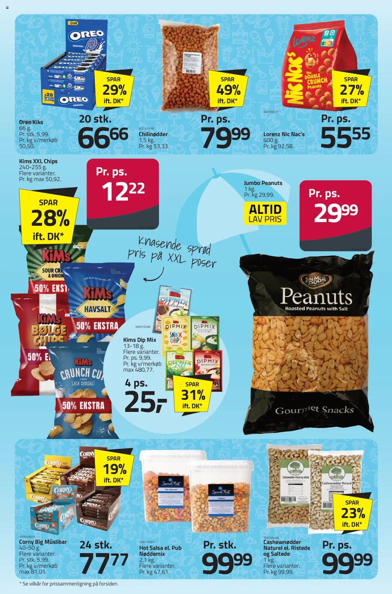 Fleggaard Tilbudsavis gyldig fra 18.06.2025 | Side: 4 | Produkter: Cookies, Peanuts, Salt, Cashewnødder