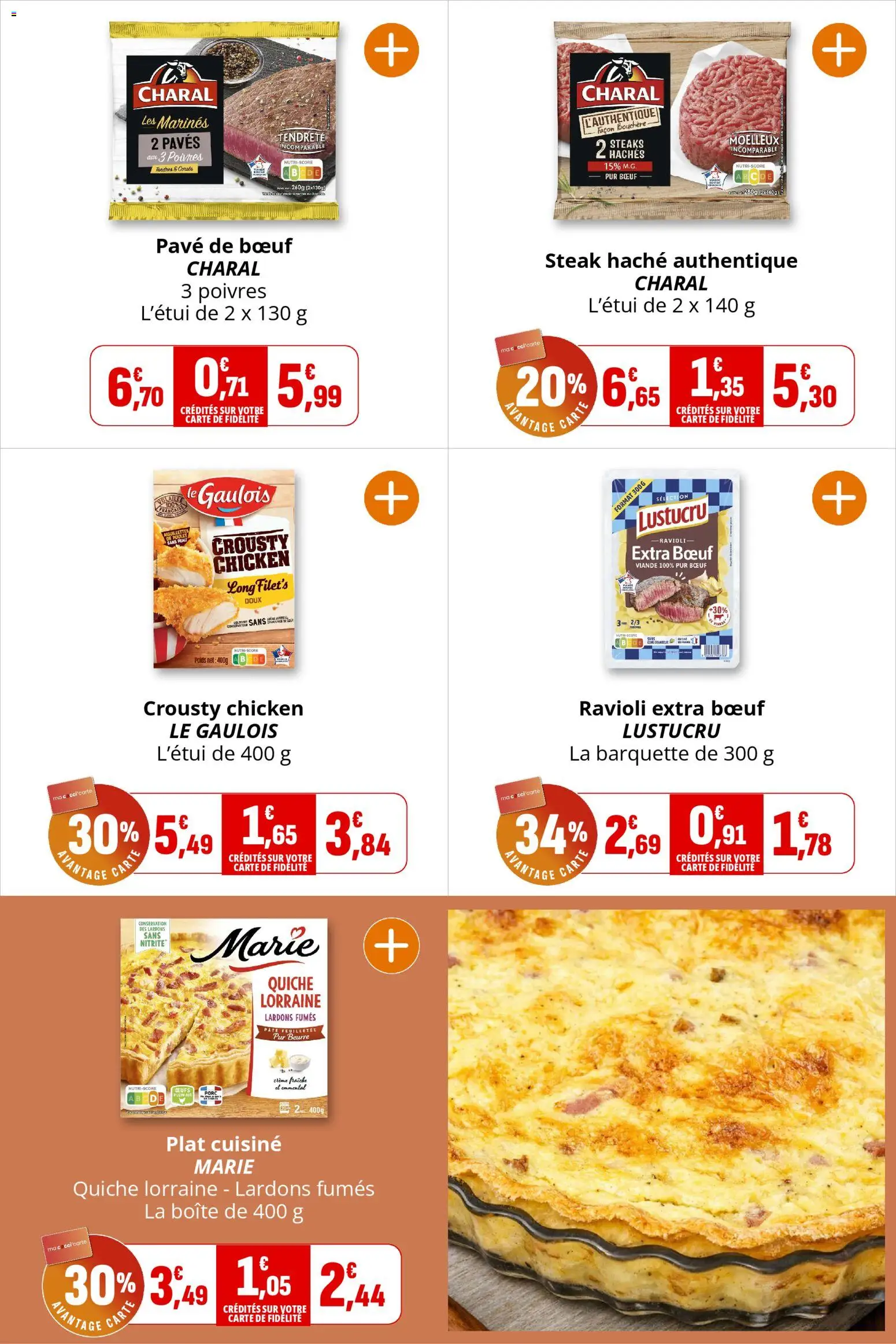 {H1} | Page: 17 | Produits: Lardons, Emmental, Beurre, Crème