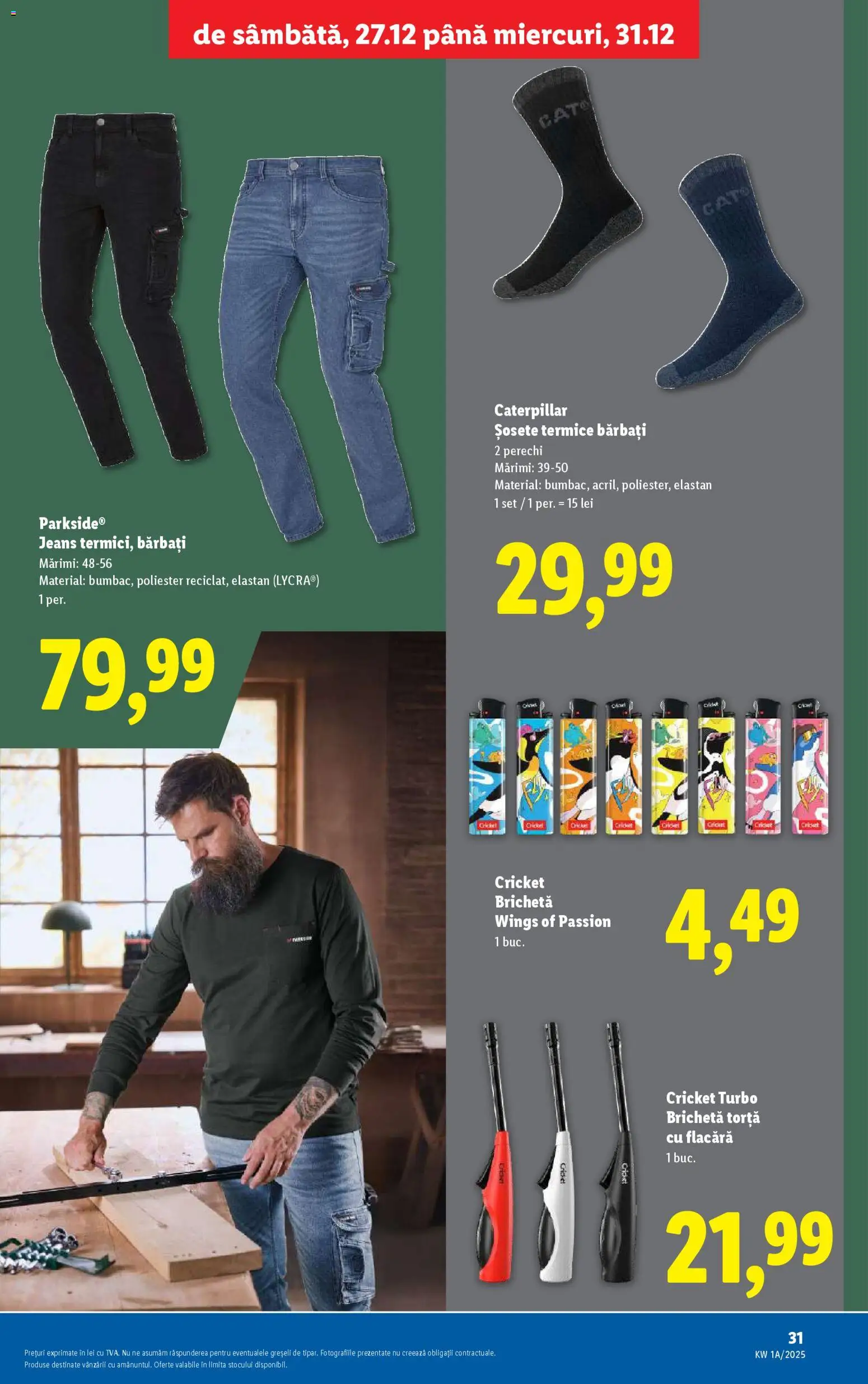 Noul catalog Lidl – valabil de la 27.12.2025 | Pagină: 31 | Produse: Șosete