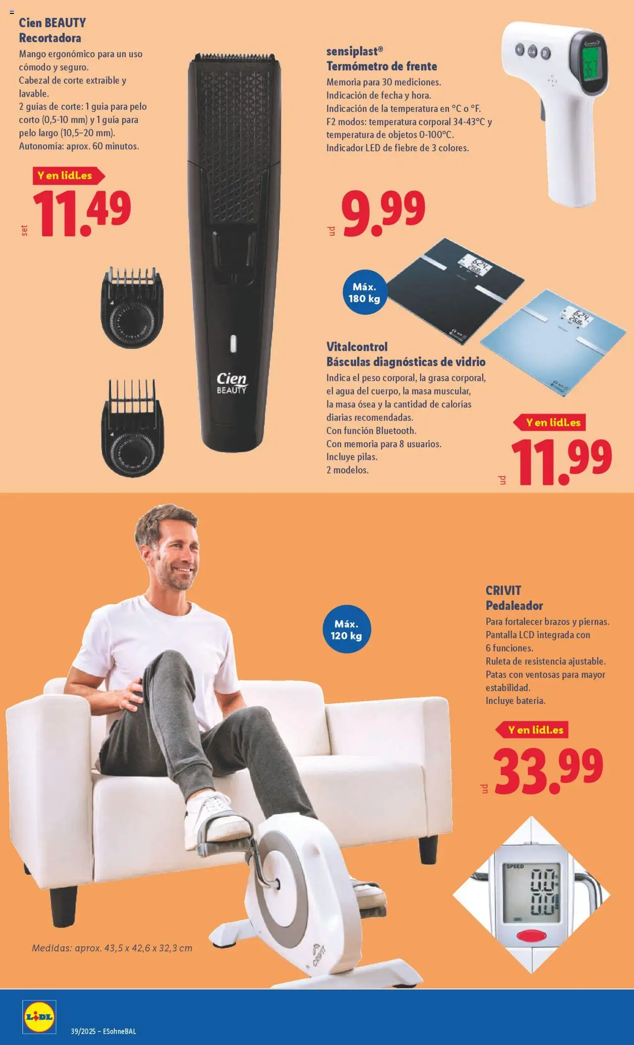Lidl folleto de bazar │ válido desde el 22.09.2025 | Página: 10 | Productos: Peso, Ρούτερ, Termómetro