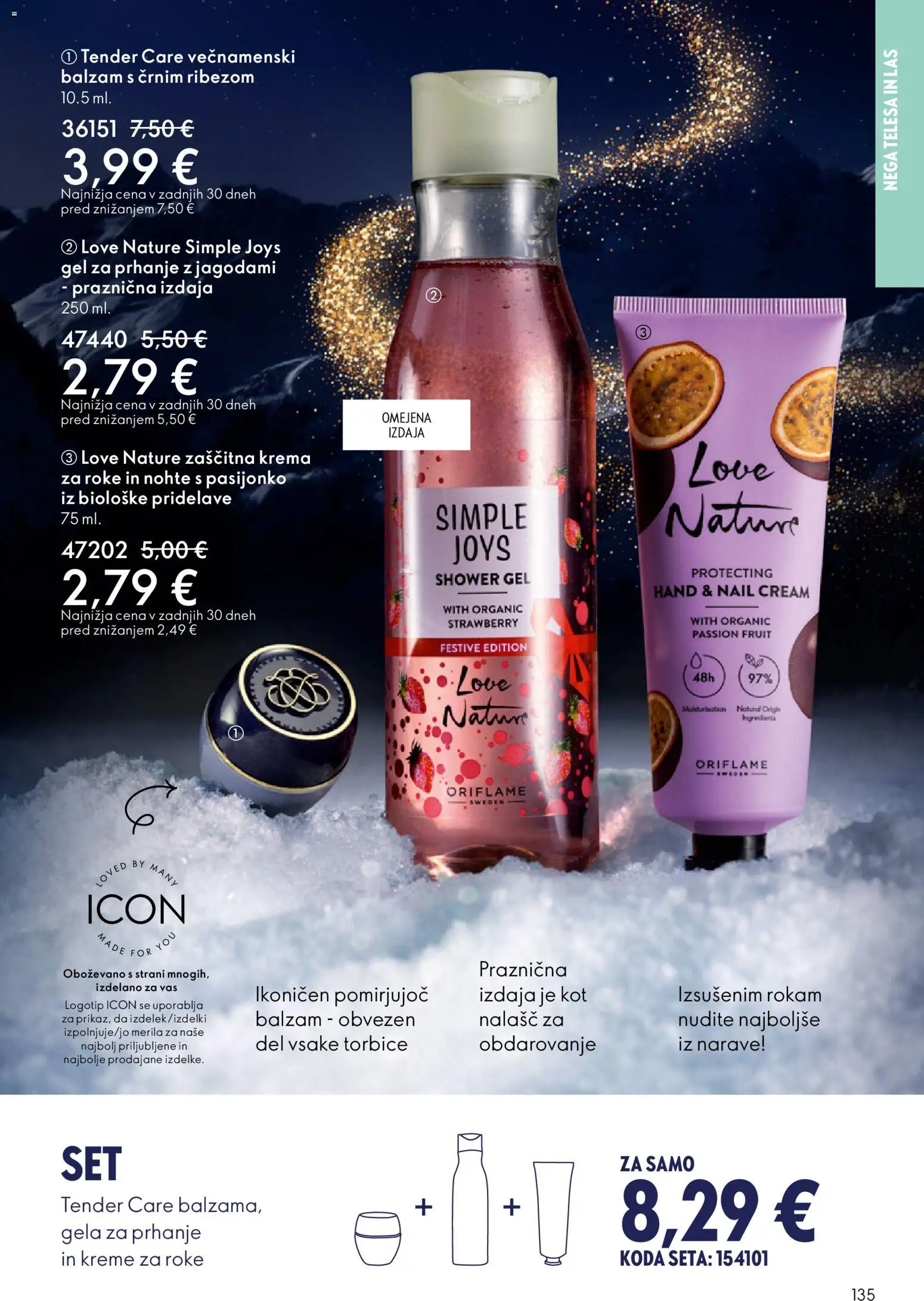 Novi Oriflame katalog ponudbe – veljaven od 19.11.2025 | Stran: 135 | Izdelki: Gel za prhanje, Krema