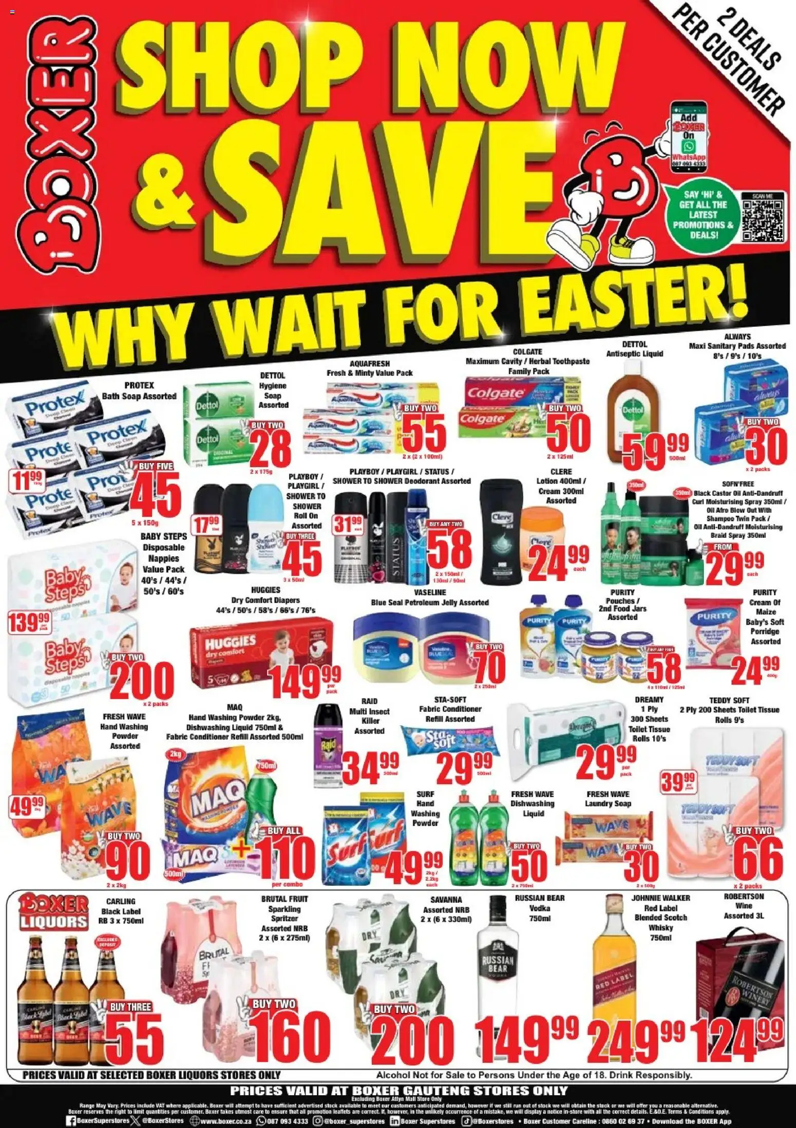 New Boxer catalogue – valid from 09.03.2026 | Page: 8 | Products: Pads, Deodorant, Toothpaste, Fruit