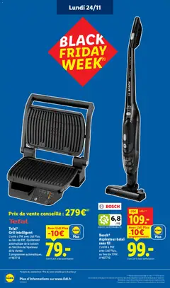 LIDL - Prévisualisation de Bosch® Aspirateur balai sans fil, L'unité à 99€ avec Lidl Plus, au lieu de 109€. n°487710 valide à partir de 24.11.2025 | Page: 4