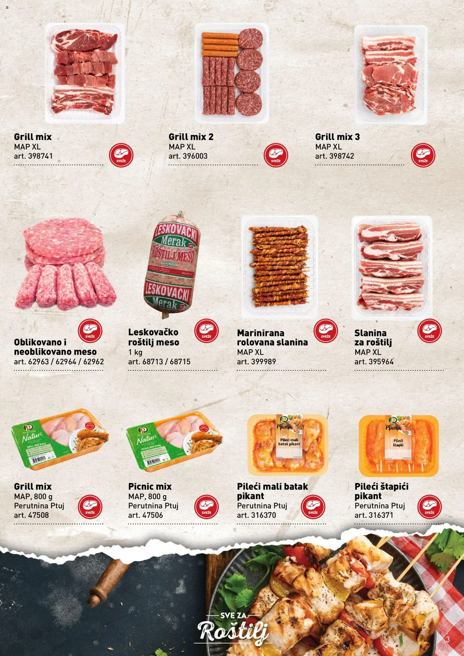 Metro katalog - važi od 28.04.2026 | Strana: 3 | Proizvode: Perutnina Ptuj, Slanina, Roštilj meso, Roštilj