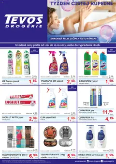TEVOS drogérie leták platný od 01.10.2025
