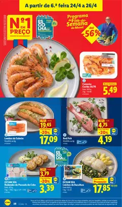 Pré-visualização OCEAN SEA Redondos de Pescada do Cabo, Emb. 475 g válido de 20.04.2026 | Página: 28