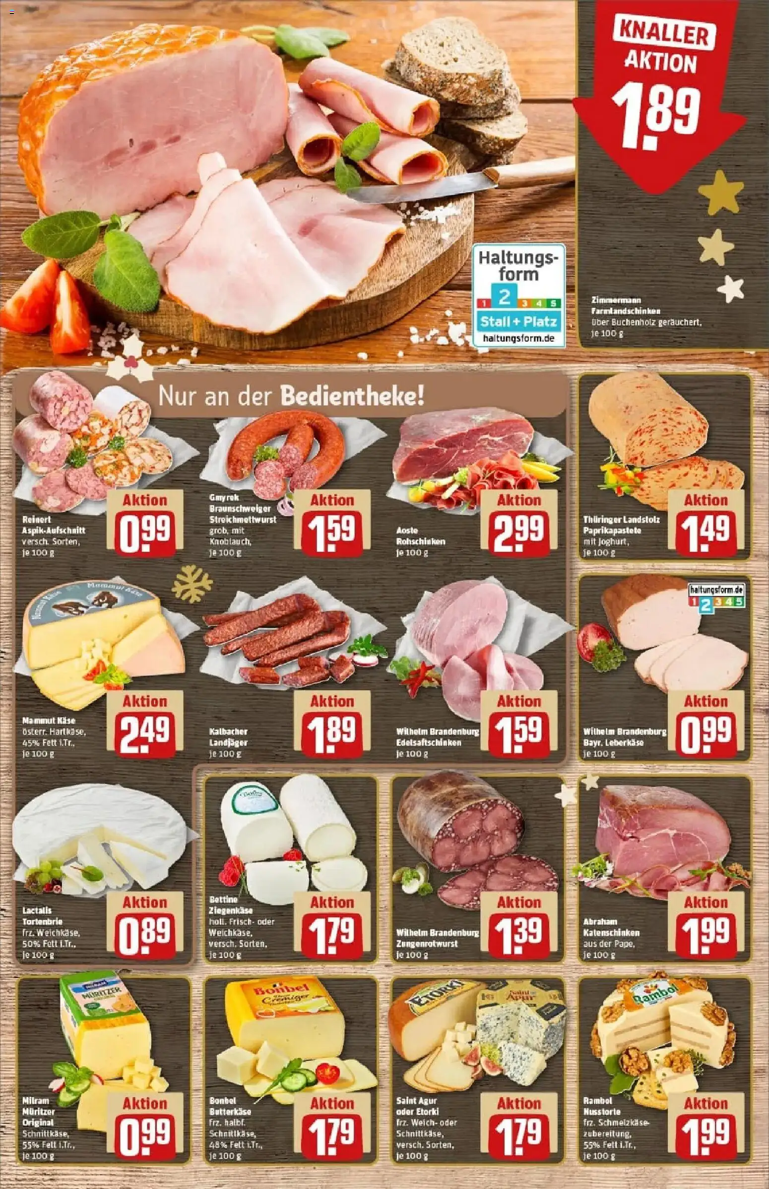 Rewe prospekt Berlin / Haselhorst	 – gültig ab 23.11.2025 | Seite: 9 | Produkte: Käse, Ziegenkäse, Milram, Leberkase