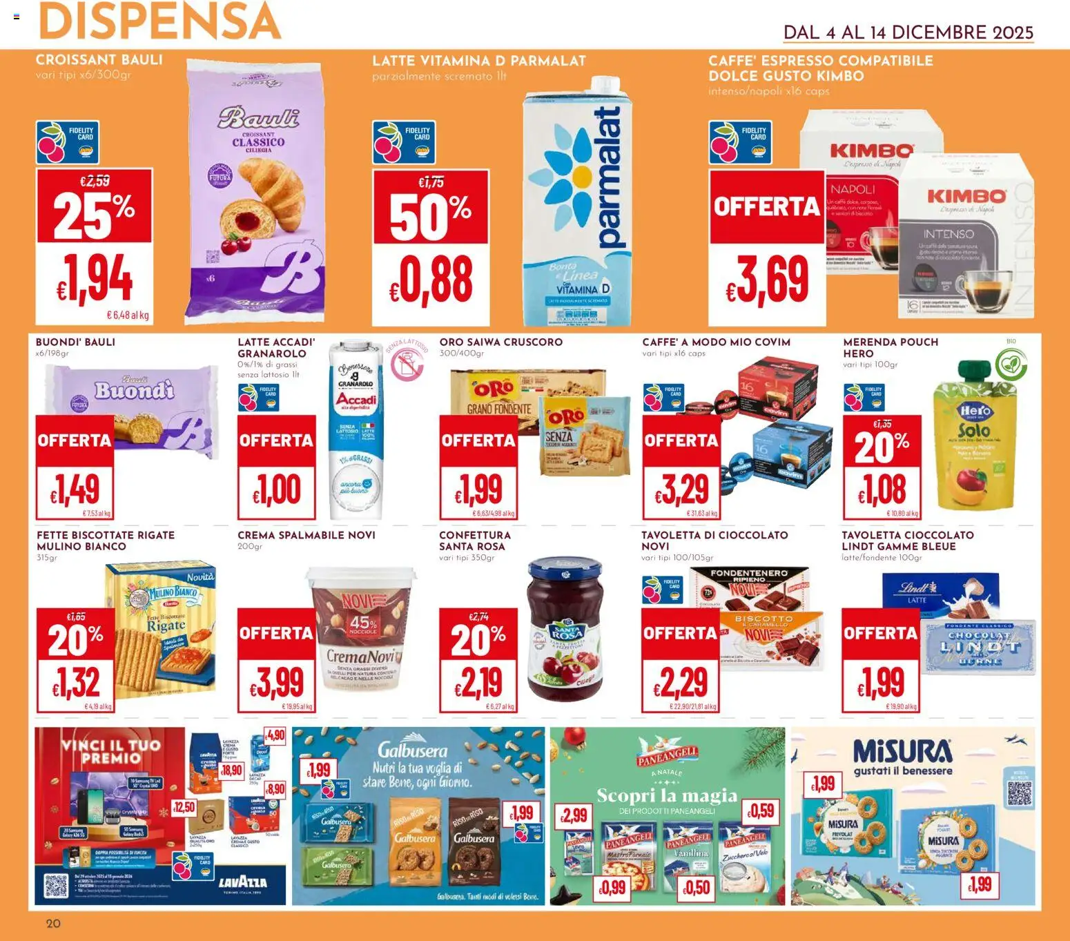 Volantino Pan del 04.12.2025 | Pagina: 20 | Prodotti: Crema, Cioccolato, Nocciole, Lavazza