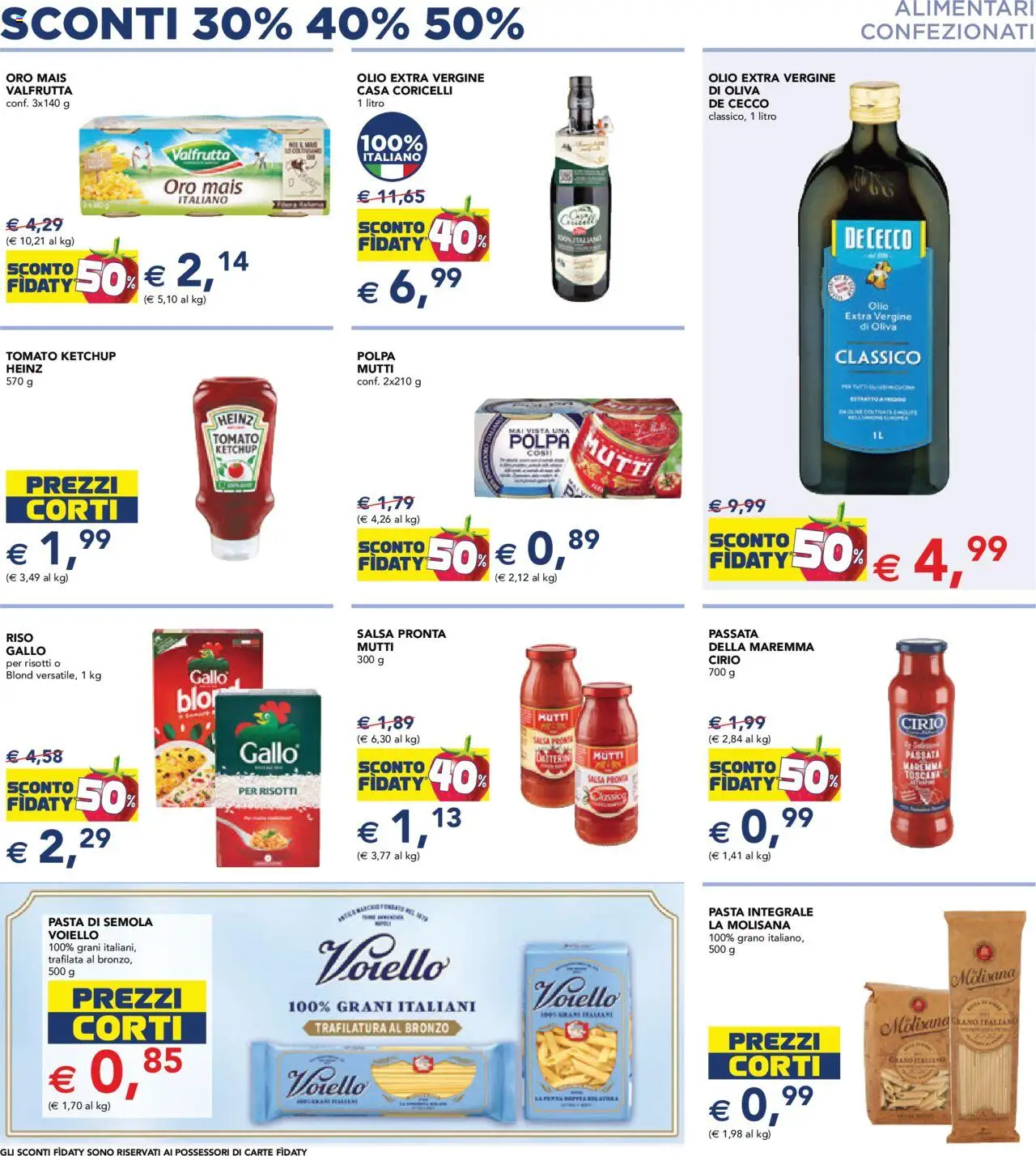 Volantino Esselunga S del 14.08.2025 | Pagina: 6 | Prodotti: Olio, Pasta, Olio extra vergine, Mutti