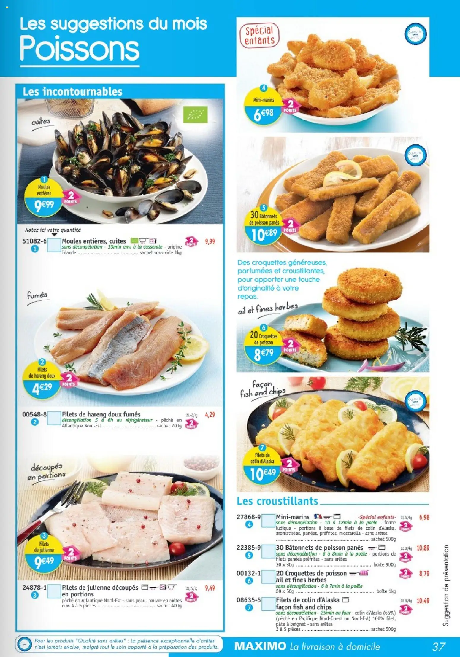 {H1} | Page: 37 | Produits: Pêche, Réfrigérateur, Ail, Mozzarella