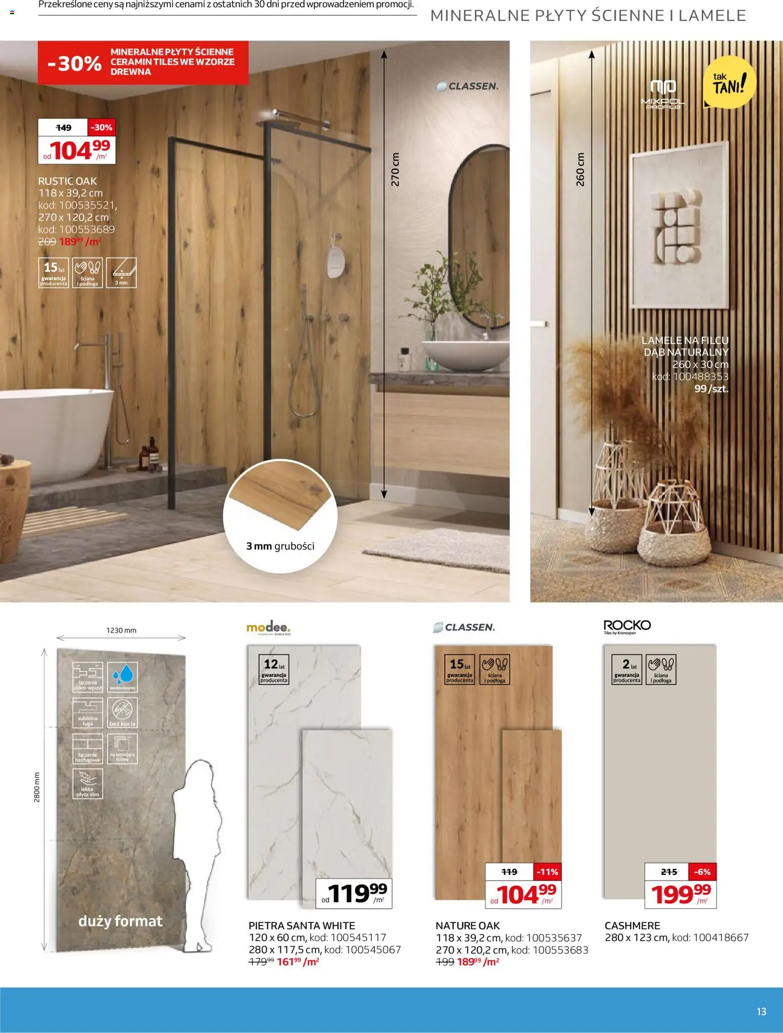 Komfort gazetka od 18.03.2026 | Strona: 13 | Produkty: Plyty