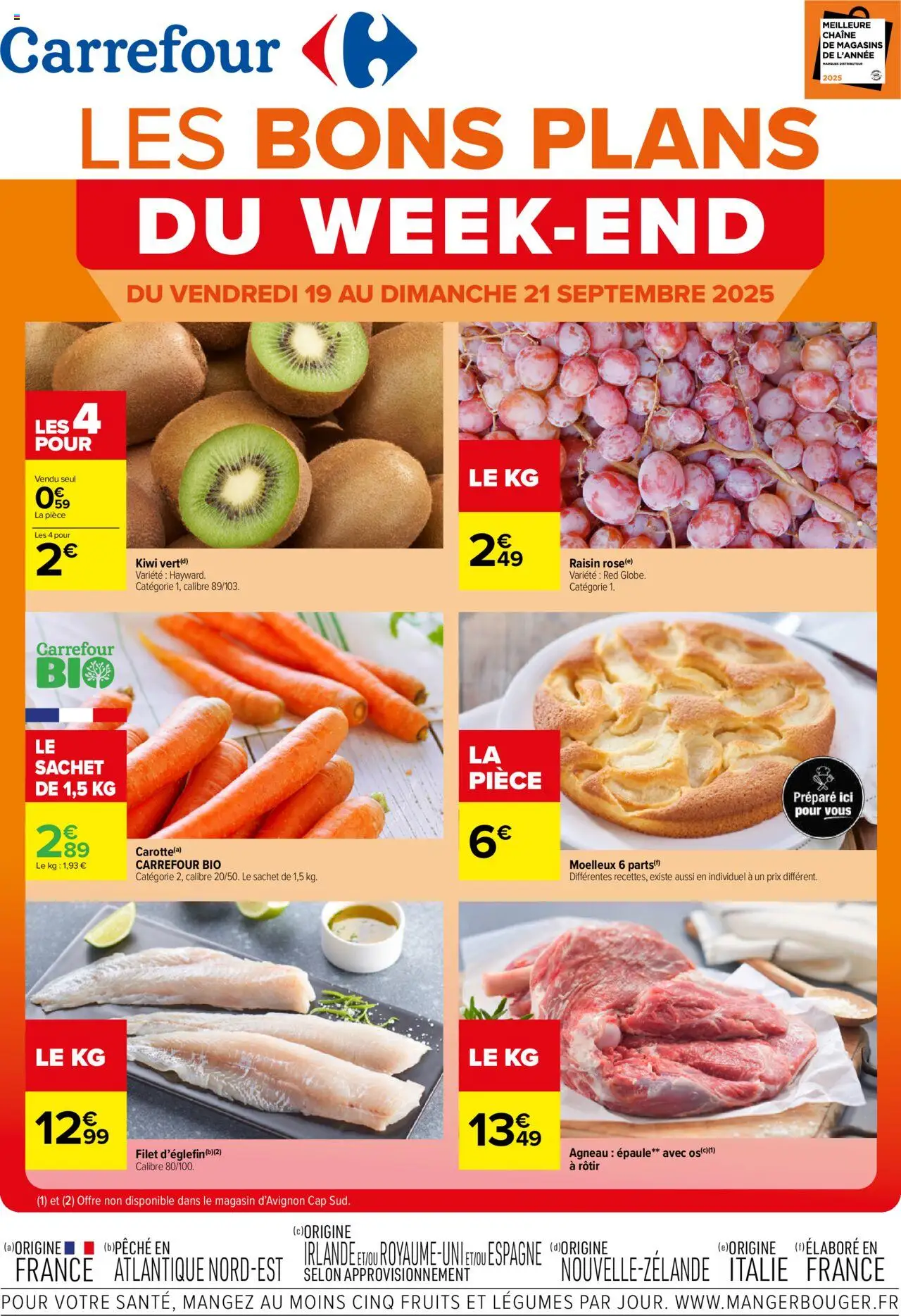  | Page: 1 | Produits: Raisin, Agneau, Kiwi