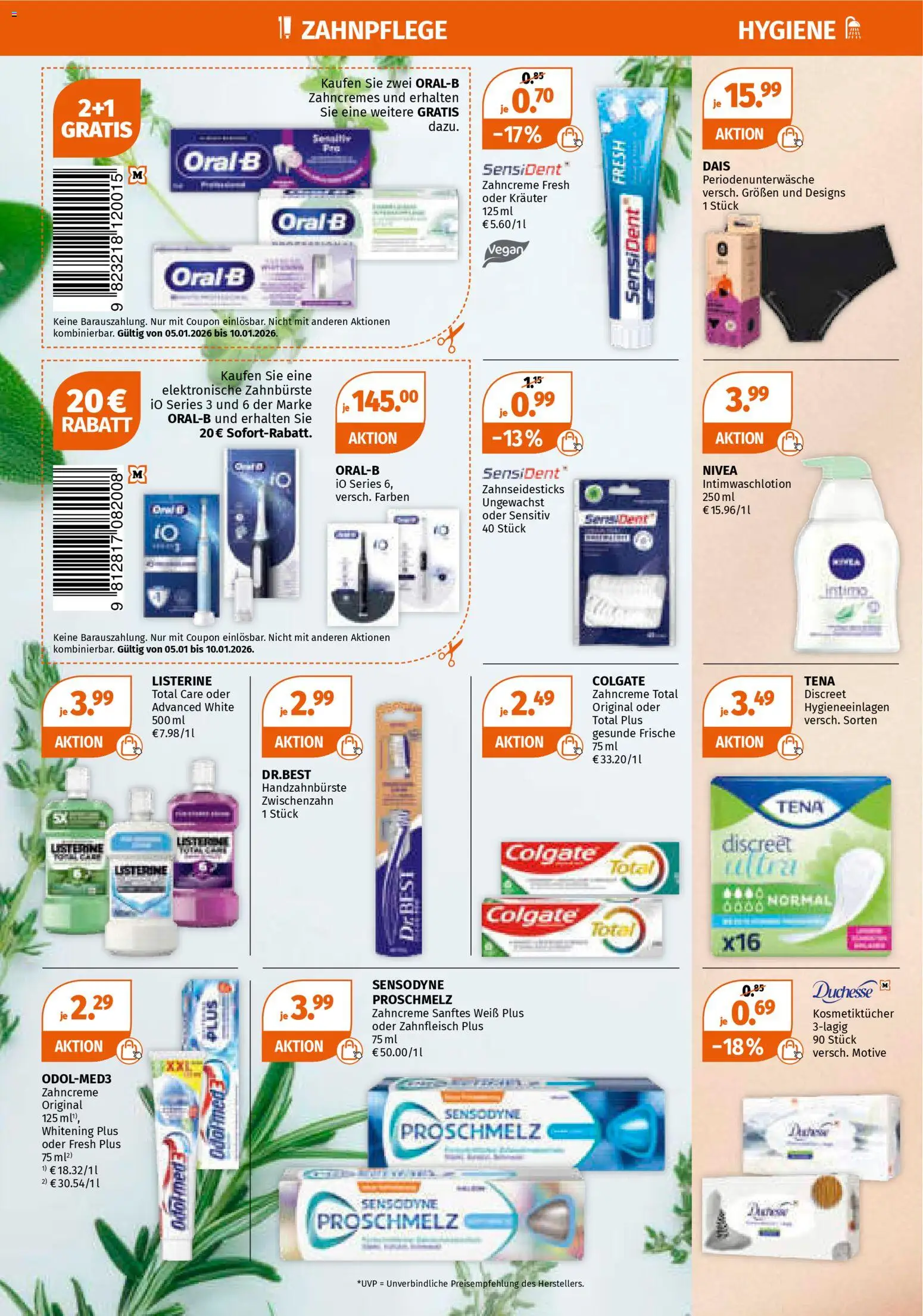 Müller Flugblatt gültig ab 05.01.2026 | Seite: 6 | Produkte: Zahnbürste