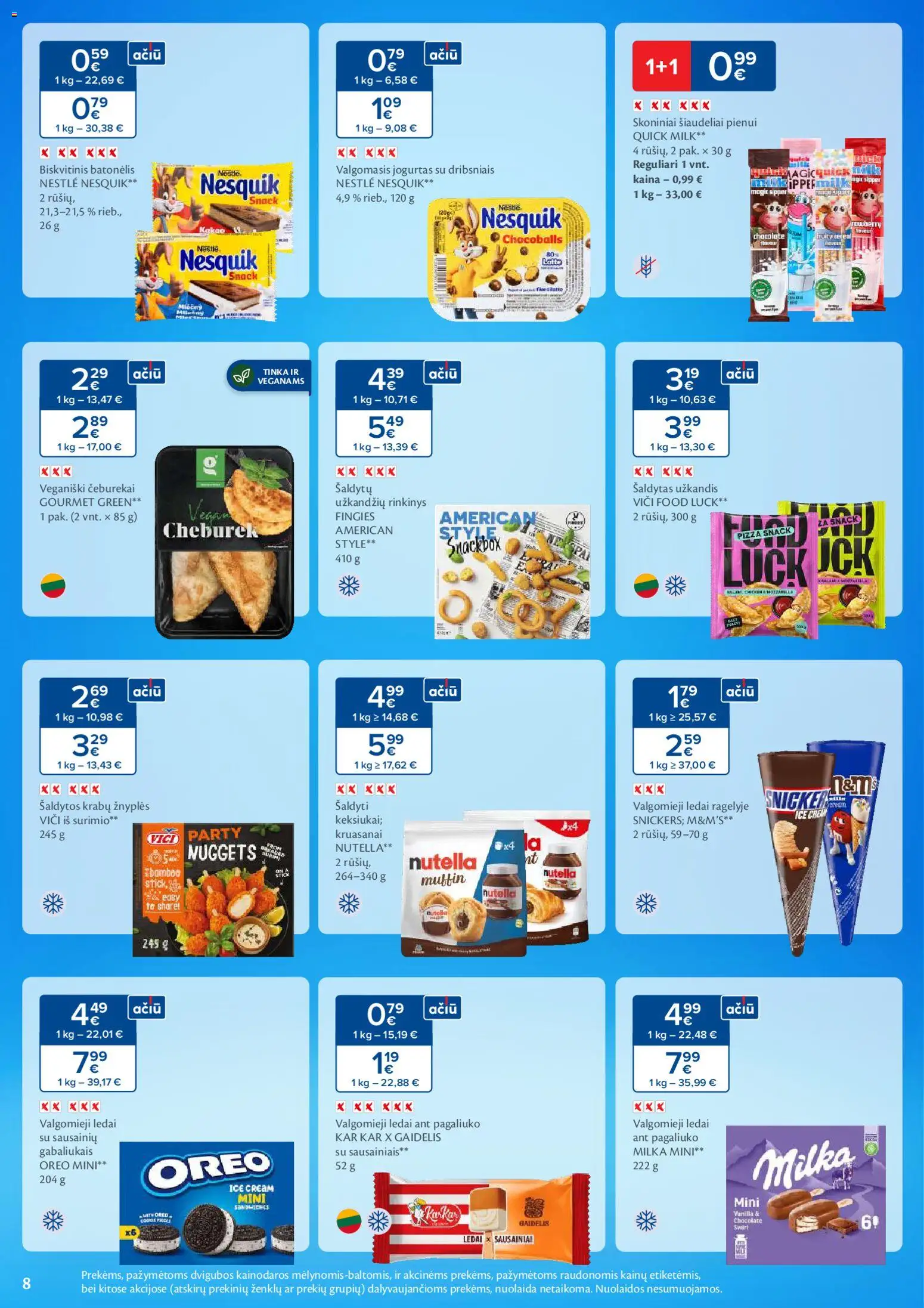 MAXIMA akcijos nuo 03.02.2026 | Puslapis: 8 | Prekių: Ledai, Jogurtas, Valgomieji ledai