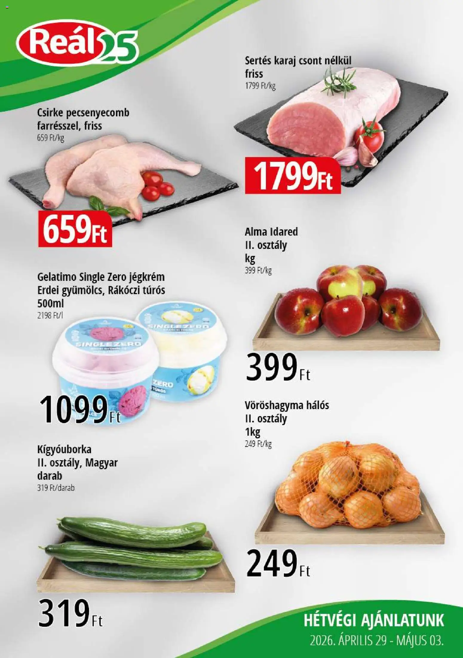 Reál akciós ujság - amely érvényes a következő dátumtól: 29.04.2026 | Oldal: 1