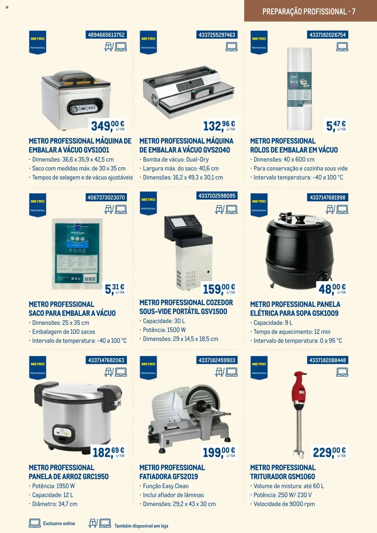 Makro -  Equipamento de cozinha e serviço de mesa - Catálogo 2025 │ válido de 03.03.2025 | Página: 7 | Produtos: Sopa, Arroz, Panela