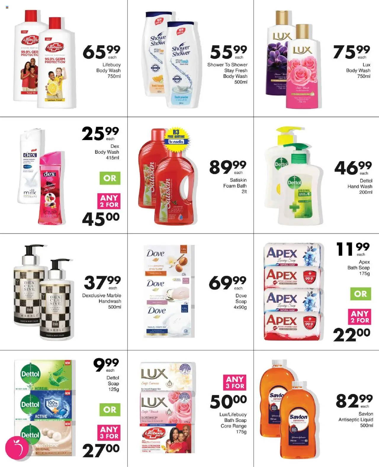 Save Specials │ valid from 14.08.2025 | Page: 58 | Products: Handwash, Shower, Body wash, Lemon