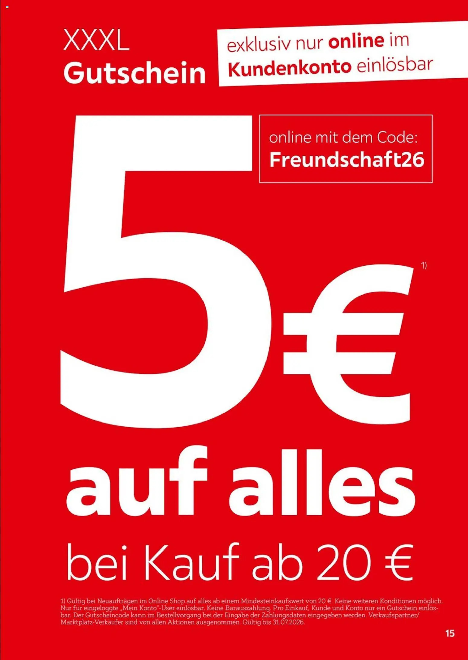 XXXL Lutz  Freundschaftskartenjournal – gültig ab 01.02.2026 | Seite: 15