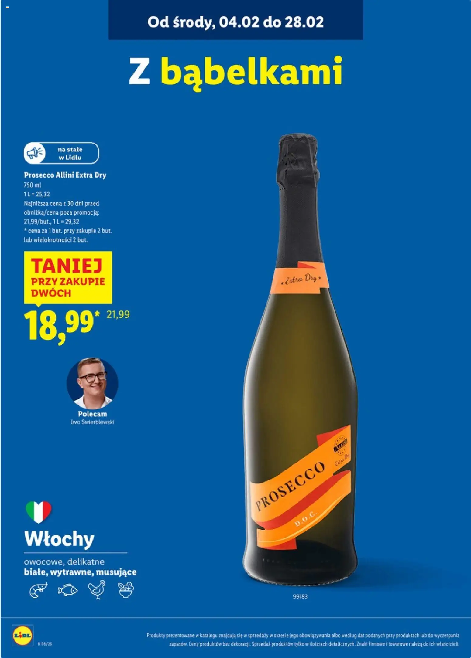 Lidl Polsko katalog - Karta win od 16.02.2026 | Strana: 8 | Produkty: Prosecco