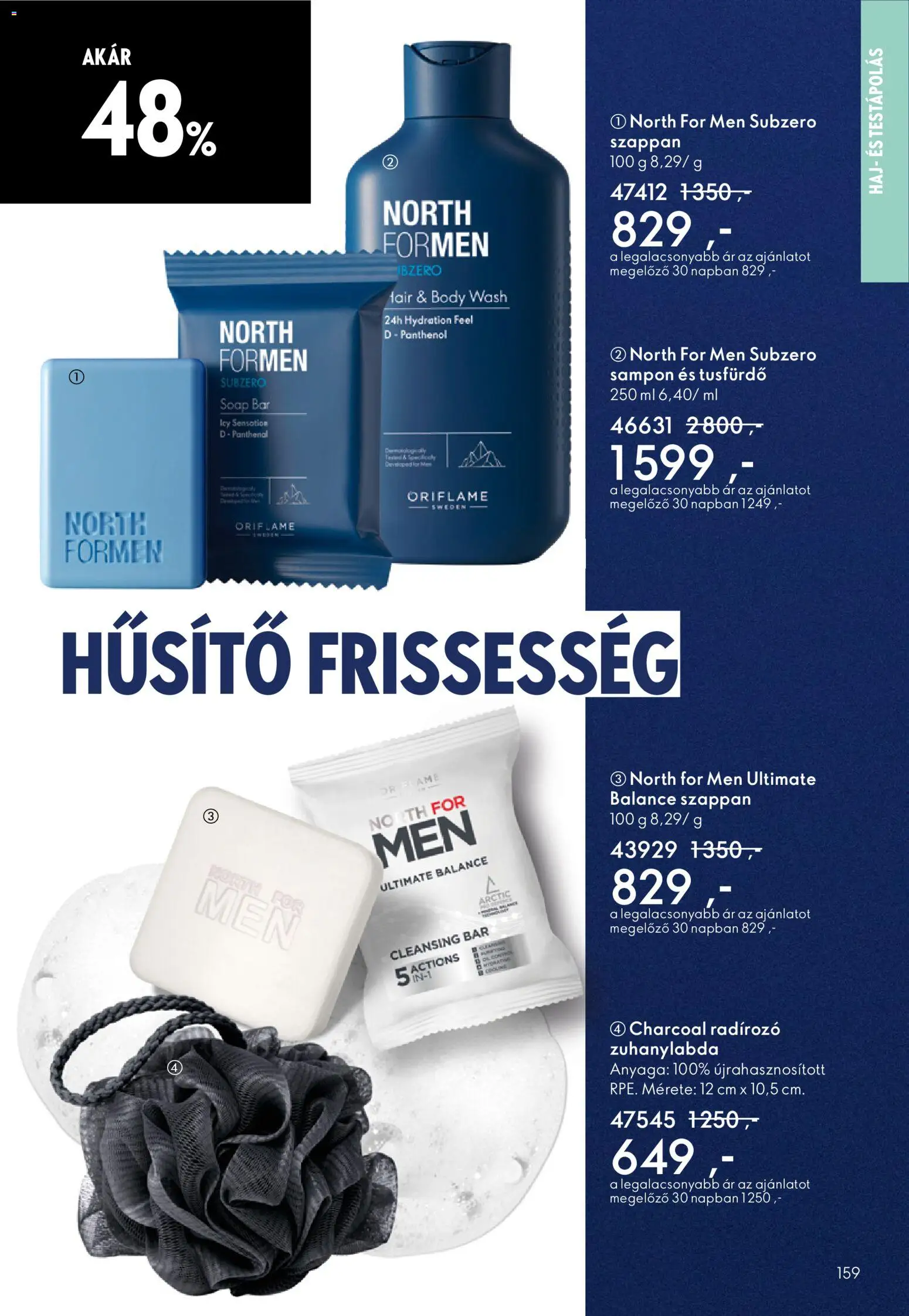 Oriflame akciós ujság - amely érvényes a következő dátumtól: 12.11.2025 | Oldal: 159 | Termékek: Body, Sampon, Szappan, Tusfürdő