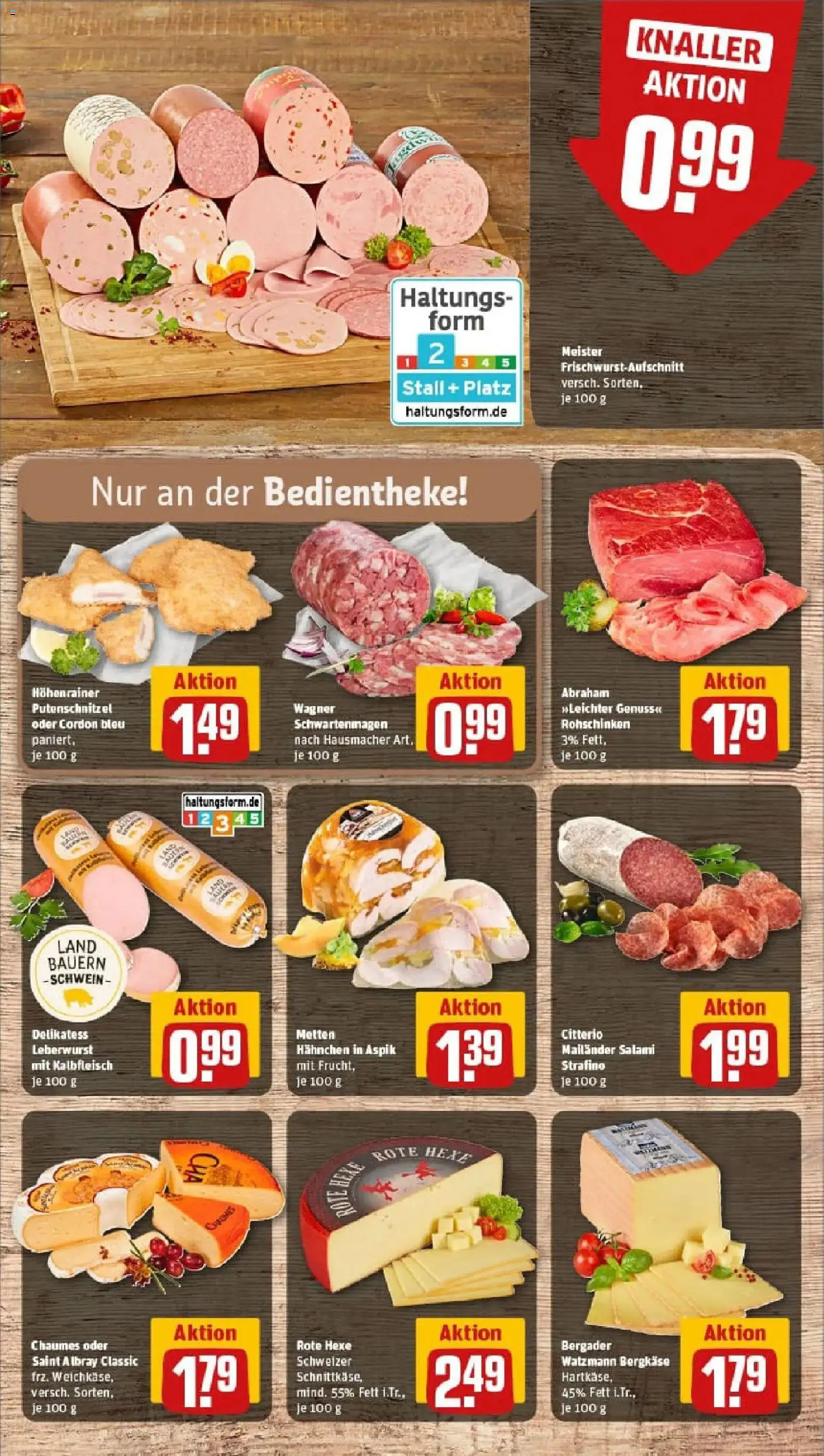 Rewe prospekt Bad Herrenalb	 – gültig ab 26.01.2026 | Seite: 9 | Produkte: Hahnchen, Putenschnitzel, Salami