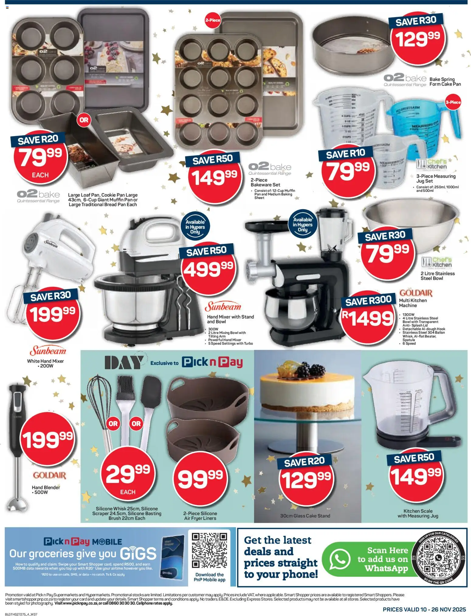 New Pick n Pay catalogue – valid from 10.11.2025 | Page: 4 | Products: Data, Scale, Mixer, Brush