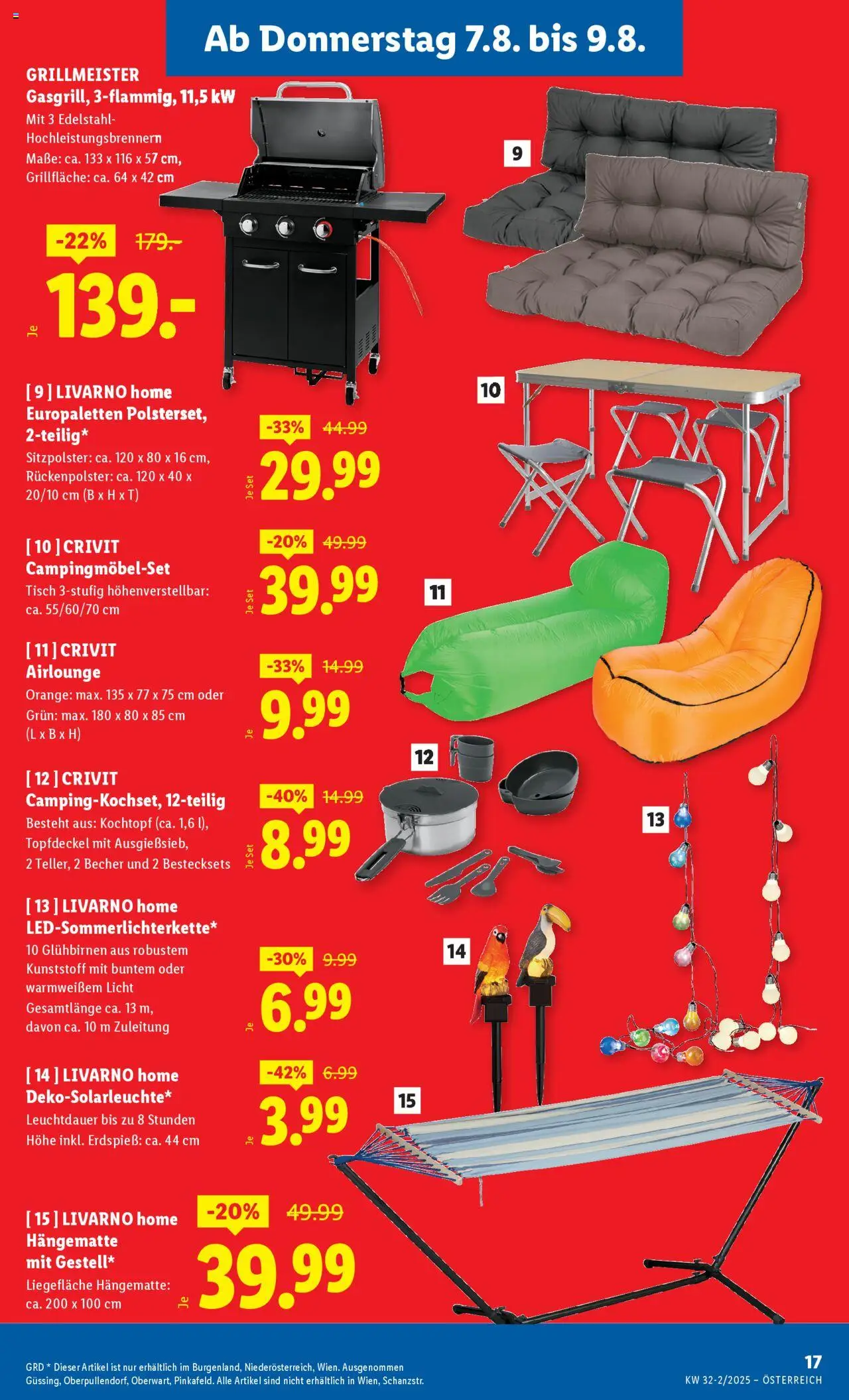 Lidl Flugblatt -Eisenstadt, Ebenfurth, Mattersburg gültig ab 07.08.2025 | Seite: 19 | Produkte: Tisch