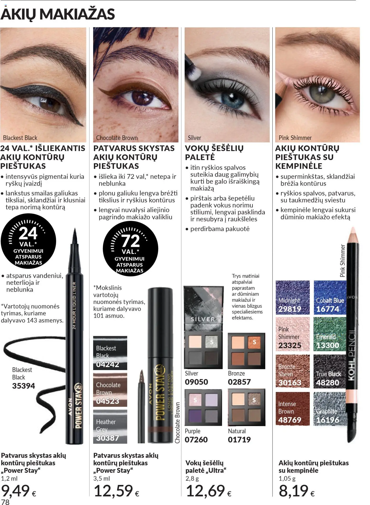 AVON akcijos nuo 01.11.2025 | Puslapis: 78 | Prekių: Makiažas