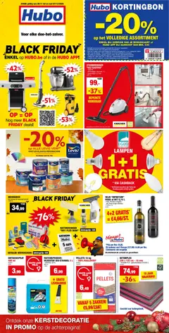 Hubo - Black Friday - Voorbeeld van een folder van Hubo, geldig van 26.11.2025