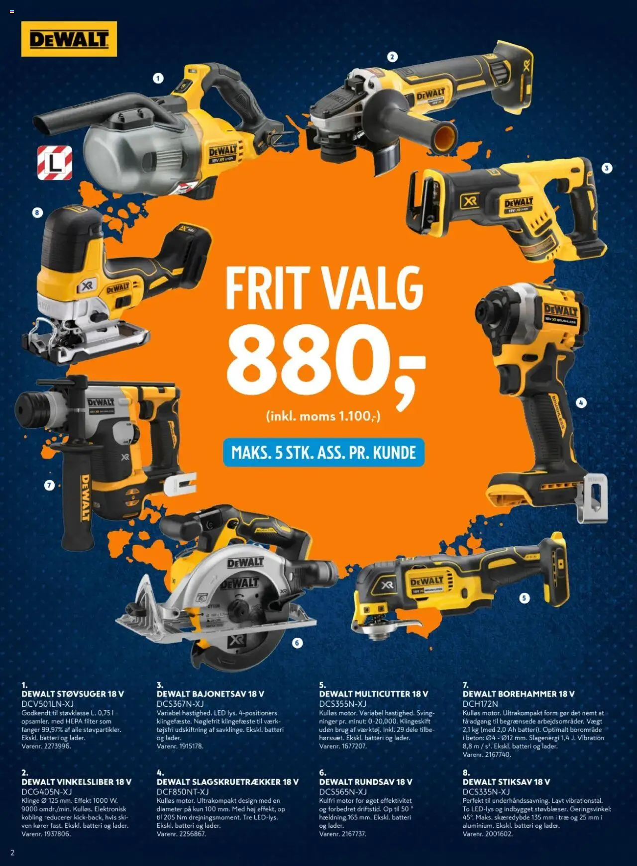 Davidsen Tilbudsavis gyldig fra 29.08.2025 | Side: 2 | Produkter: Søm, Støvsuger, Batteri
