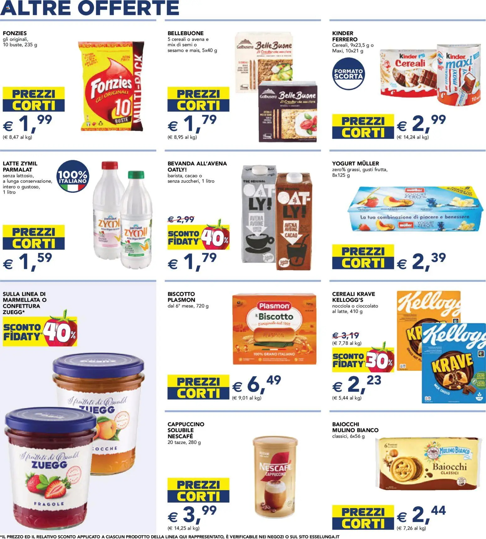 Volantino Esselunga S del 12.03.2026 | Pagina: 10 | Prodotti: Cioccolato, Fragole, Cereali, Latte