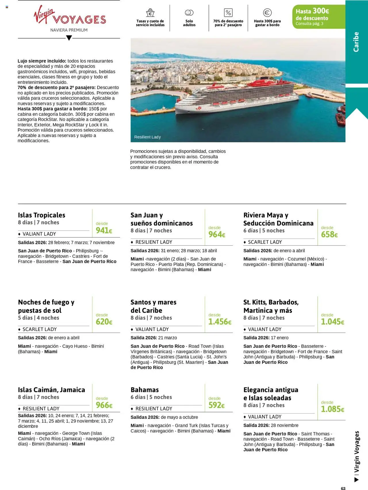 Viajes El Corte Inglés - Crucero Fantástico │ válido desde el 16.09.2025 | Página: 63 | Productos: Navegación